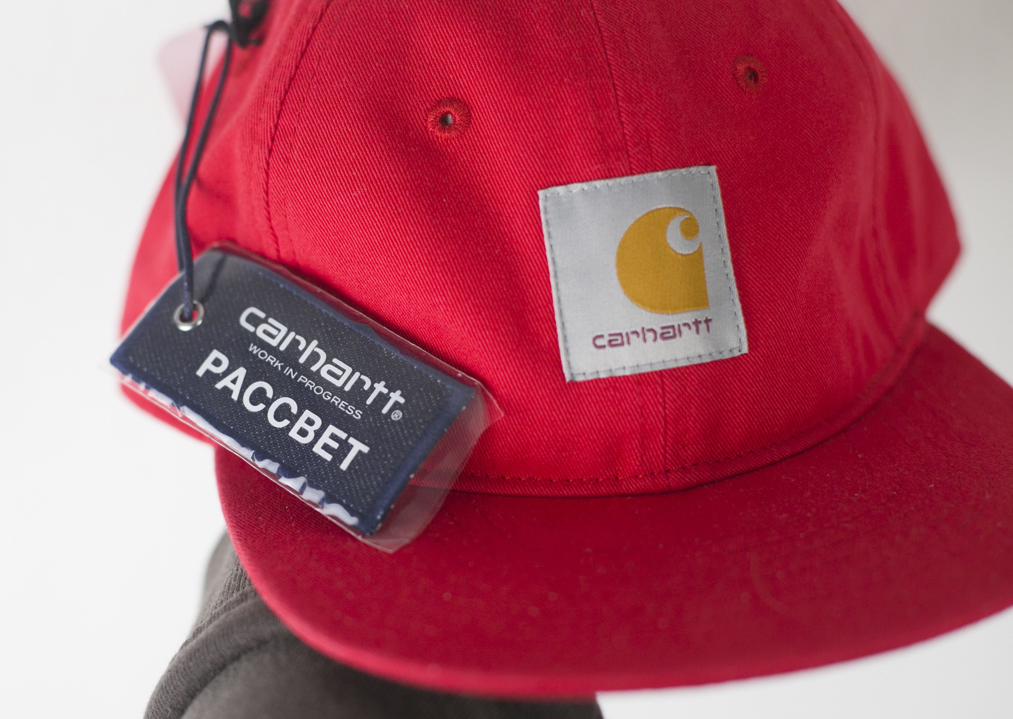 Gosha Rubchinskiy NWT Carhartt WIP x Paccbet Cap Red / Black OS