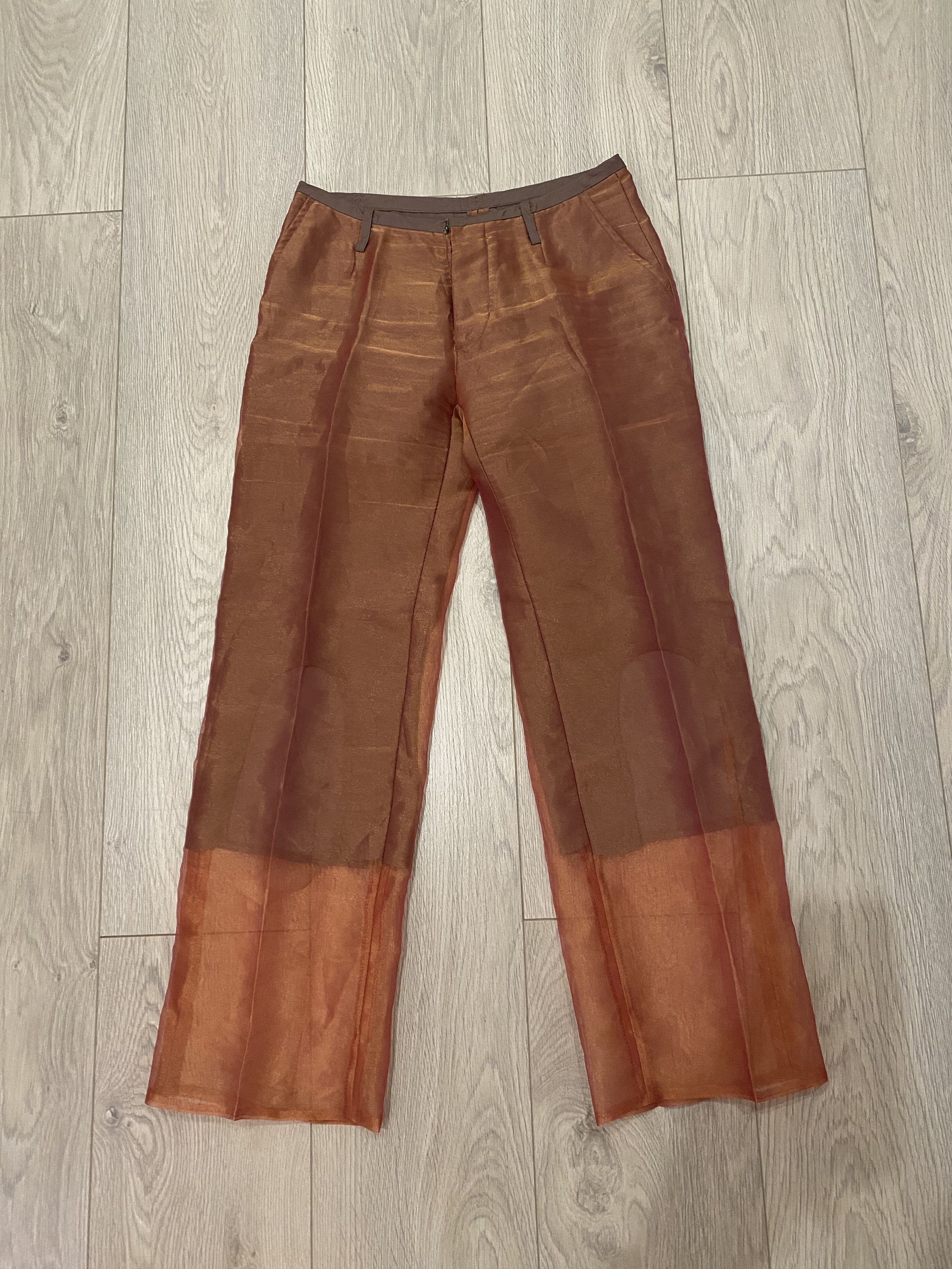 image of Masaki Matsushima Double Layer Pants Size 2 in Orange, Women's