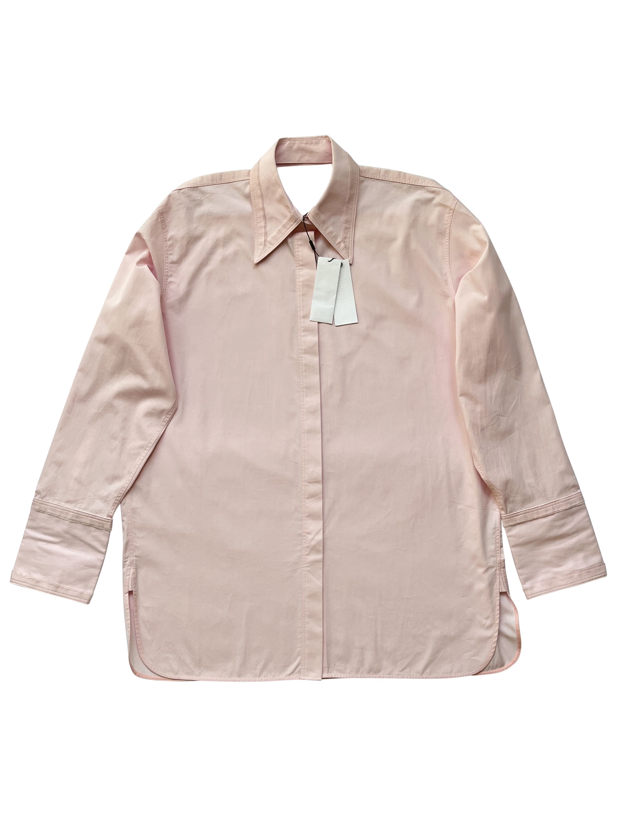 Helmut Lang ⚡️QUICK SALE⚡️Helmut Lang Pink Cut Out Shirt Long Sleeve Size US L / EU 52-54 / 3 - 1 Thumbnail