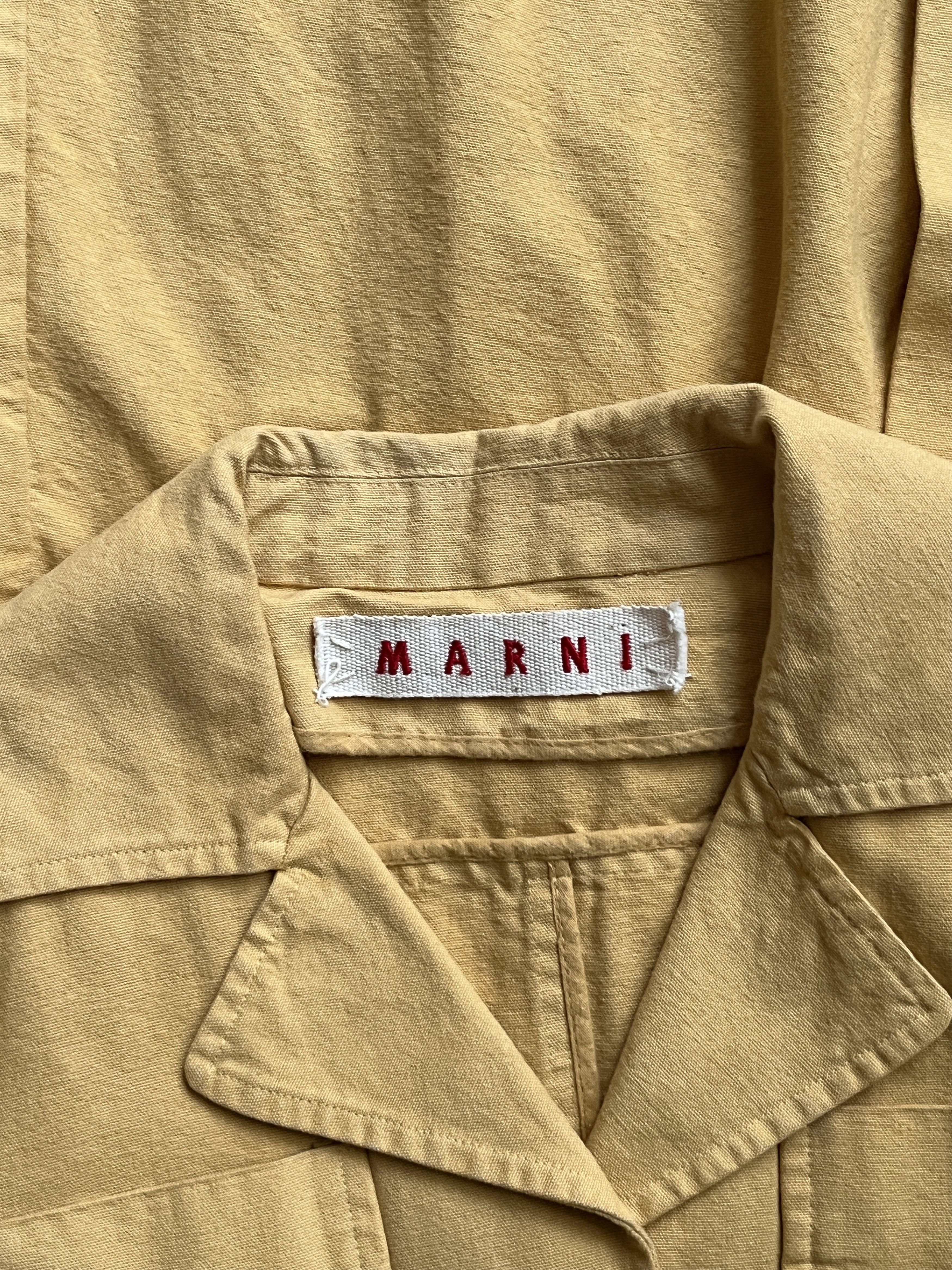 Marni ⚡️QUICK SALE⚡️Marni Dark Yellow Coat Trench with Belt Size S / US 4 / IT 40 - 3 Thumbnail
