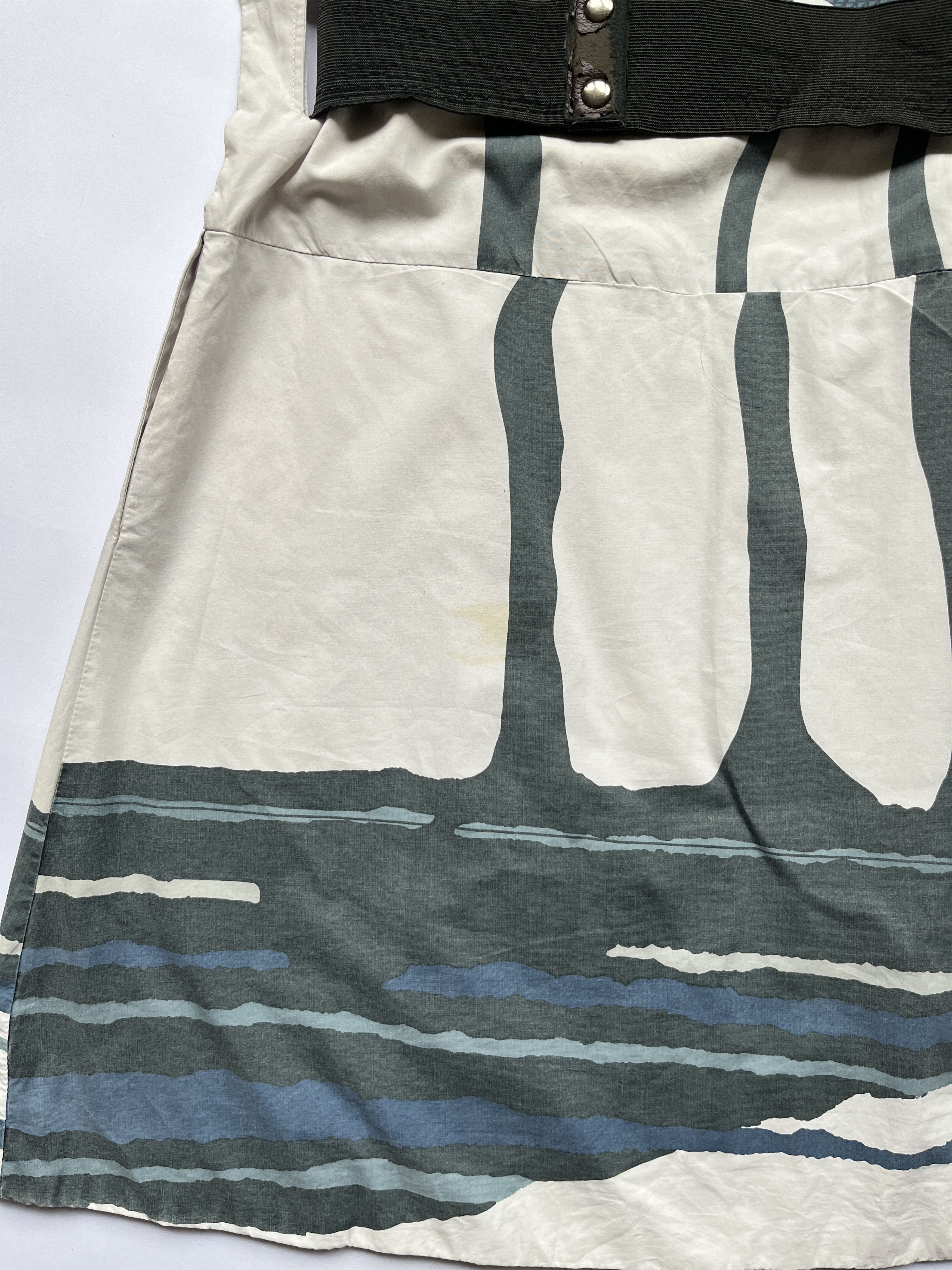 Marni ⚡️QUICK SALE⚡️Marni Off-White with Blue Dress with Belt Size S / US 4 / IT 40 - 8 Thumbnail