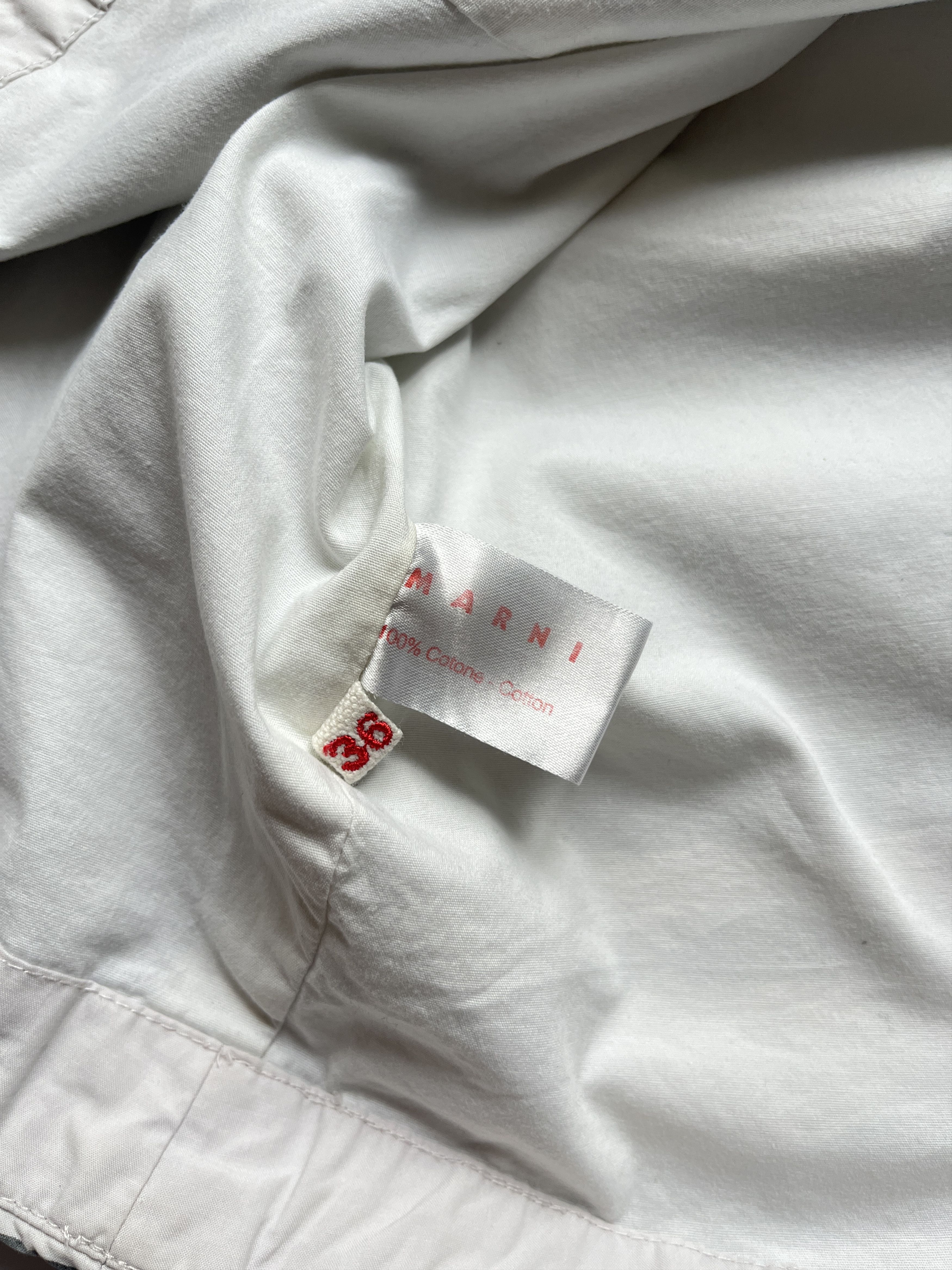 Marni ⚡️QUICK SALE⚡️Marni Off-White with Blue Dress with Belt Size S / US 4 / IT 40 - 5 Thumbnail