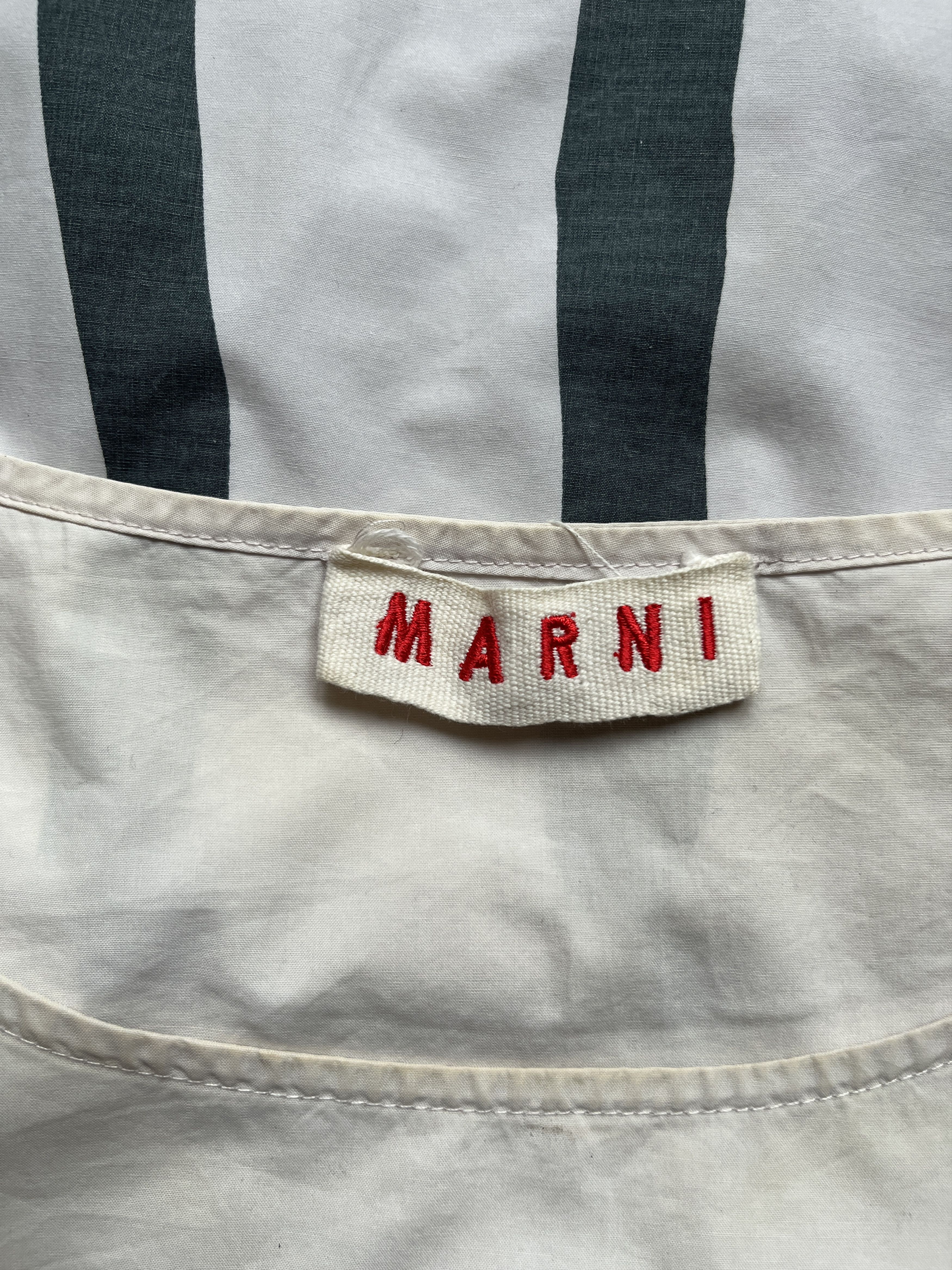 Marni ⚡️QUICK SALE⚡️Marni Off-White with Blue Dress with Belt Size S / US 4 / IT 40 - 3 Thumbnail
