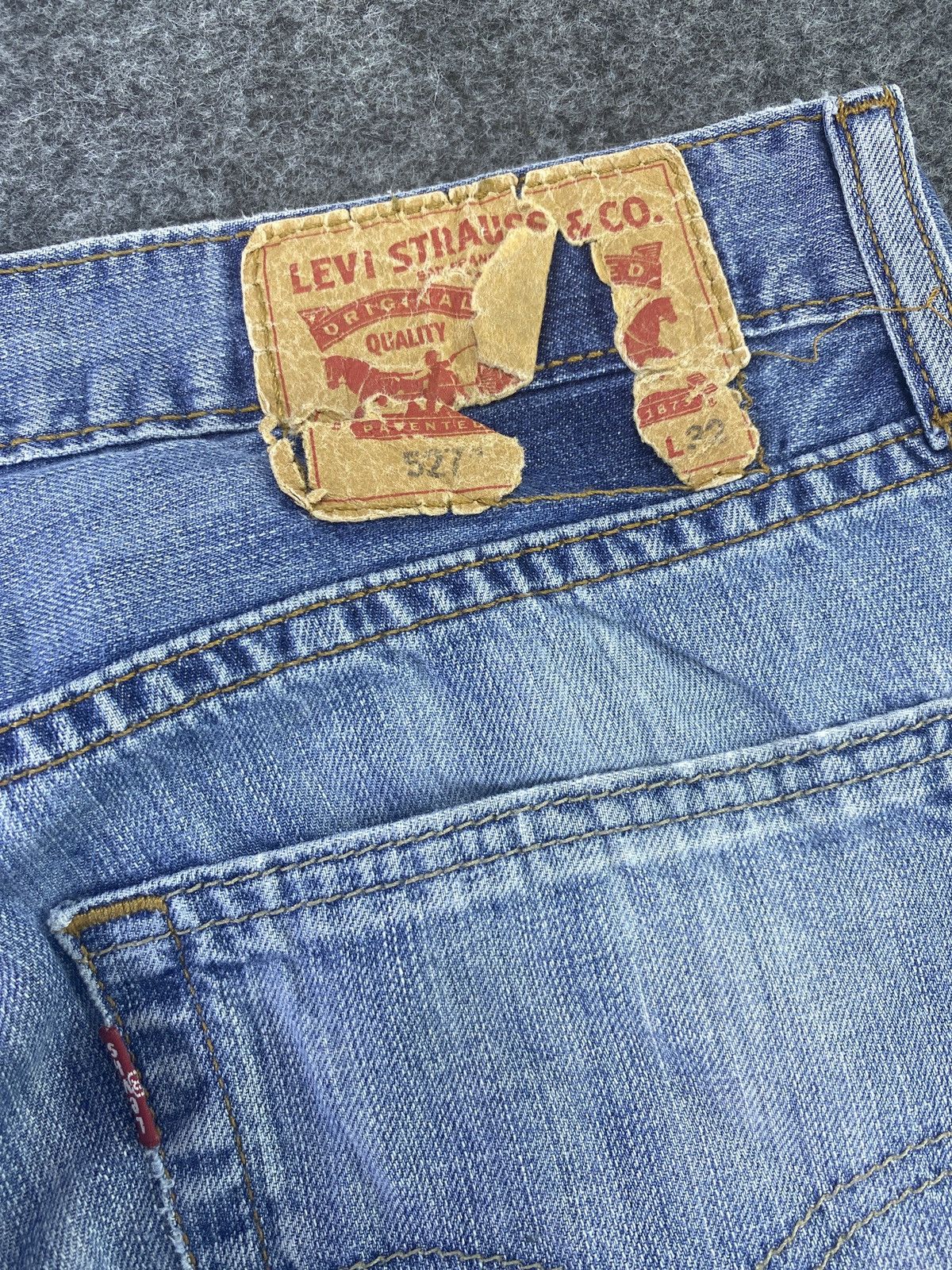 Levi's Vintage Levi's 527 Jeans Distress Blue Wash- J711 Size US 32 / EU 48 - 8 Thumbnail