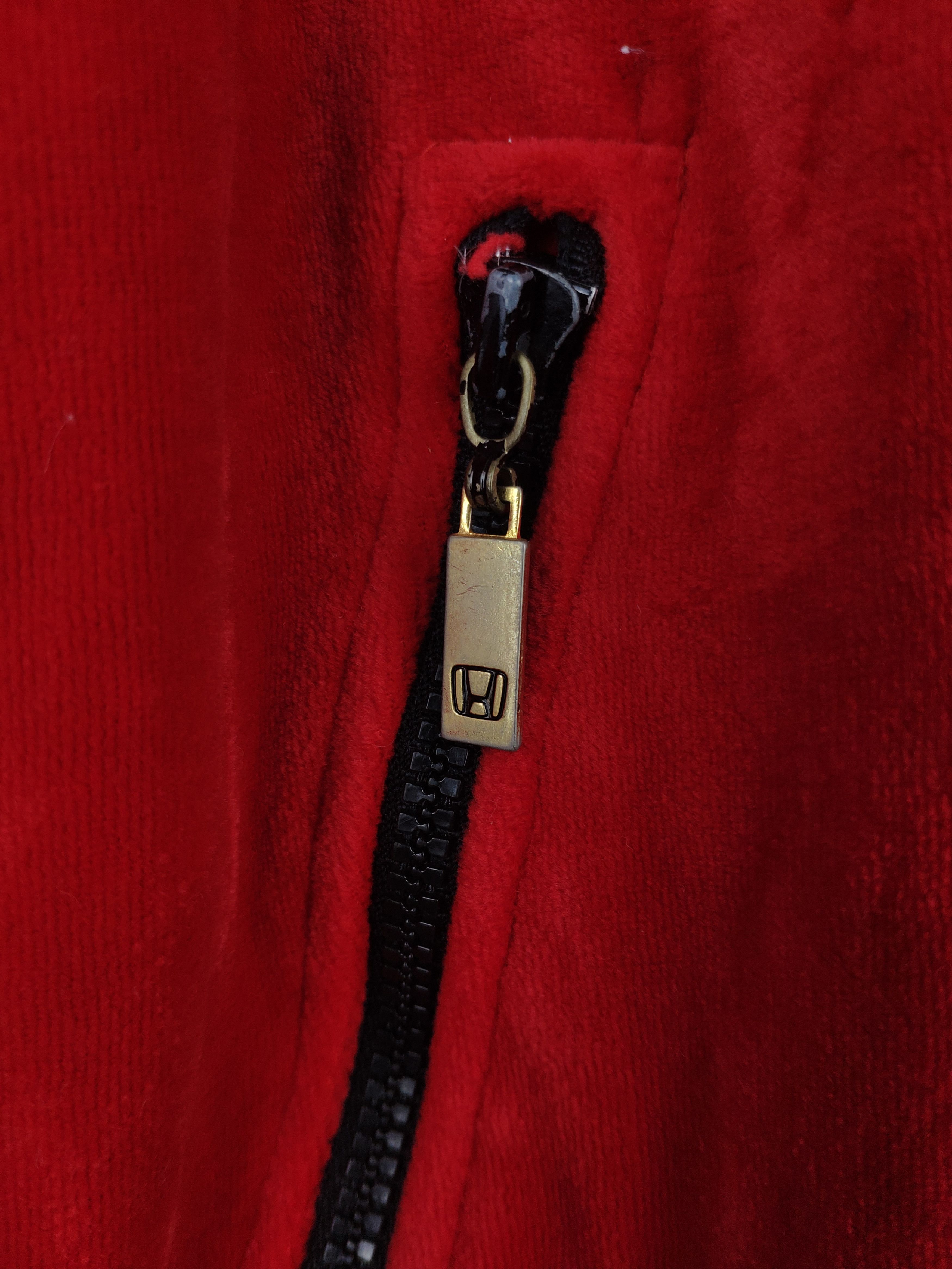 Honda × Japanese Brand × Vintage Vintage Honda Jacket Velvet Two Tone Colour Size US M / EU 48-50 / 2 - 6 Thumbnail