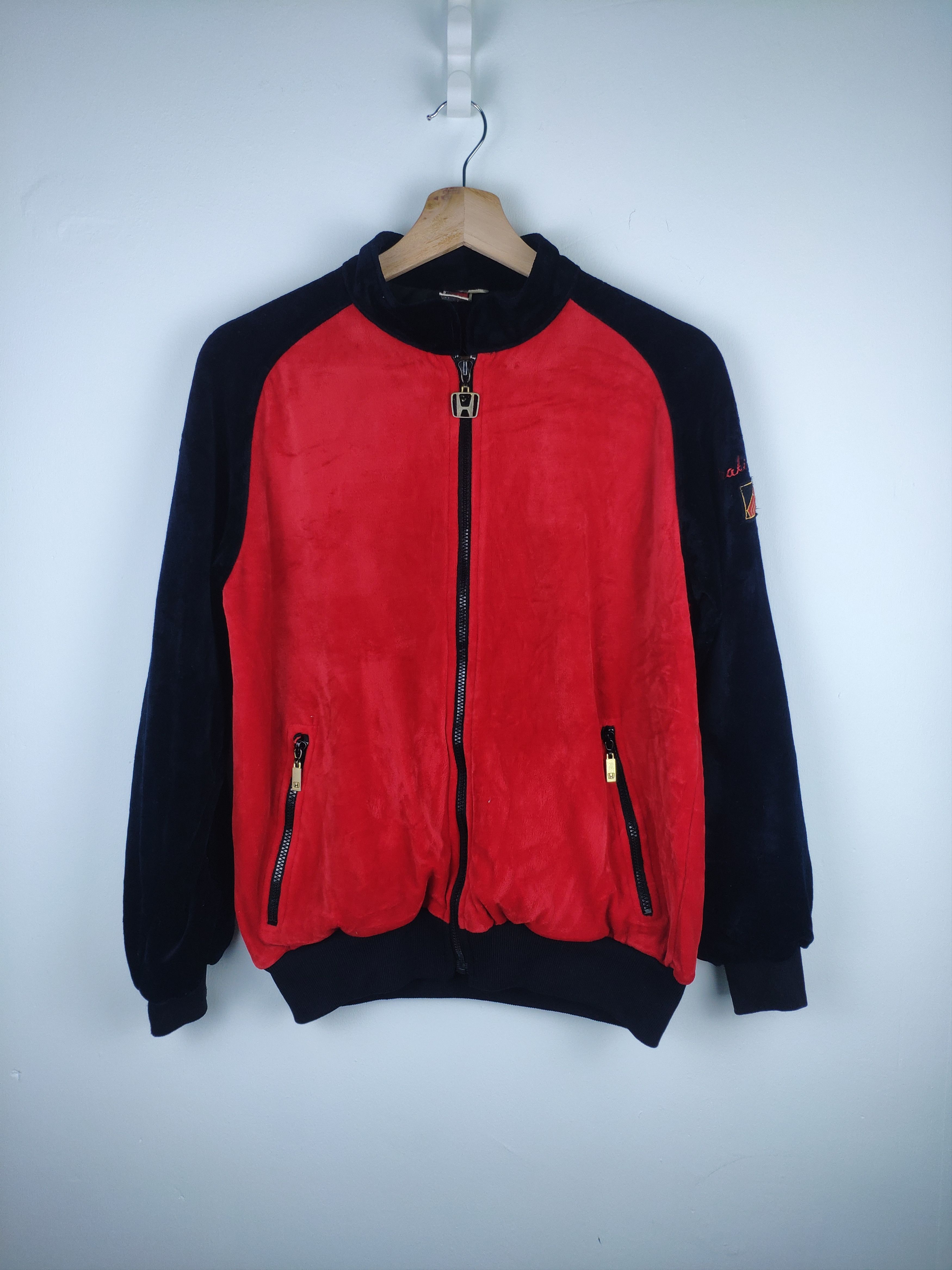Honda × Japanese Brand × Vintage Vintage Honda Jacket Velvet Two Tone Colour Size US M / EU 48-50 / 2 - 1 Thumbnail