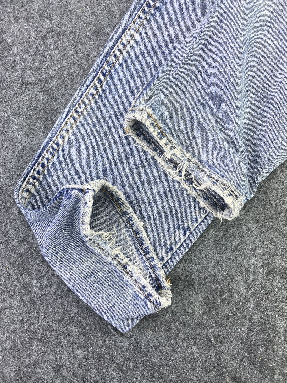 Jean × Levi's × Vintage 90s Vintage Levis 550 Jeans Blue Wash- J715 Size US 30 / EU 46 - 8 Thumbnail