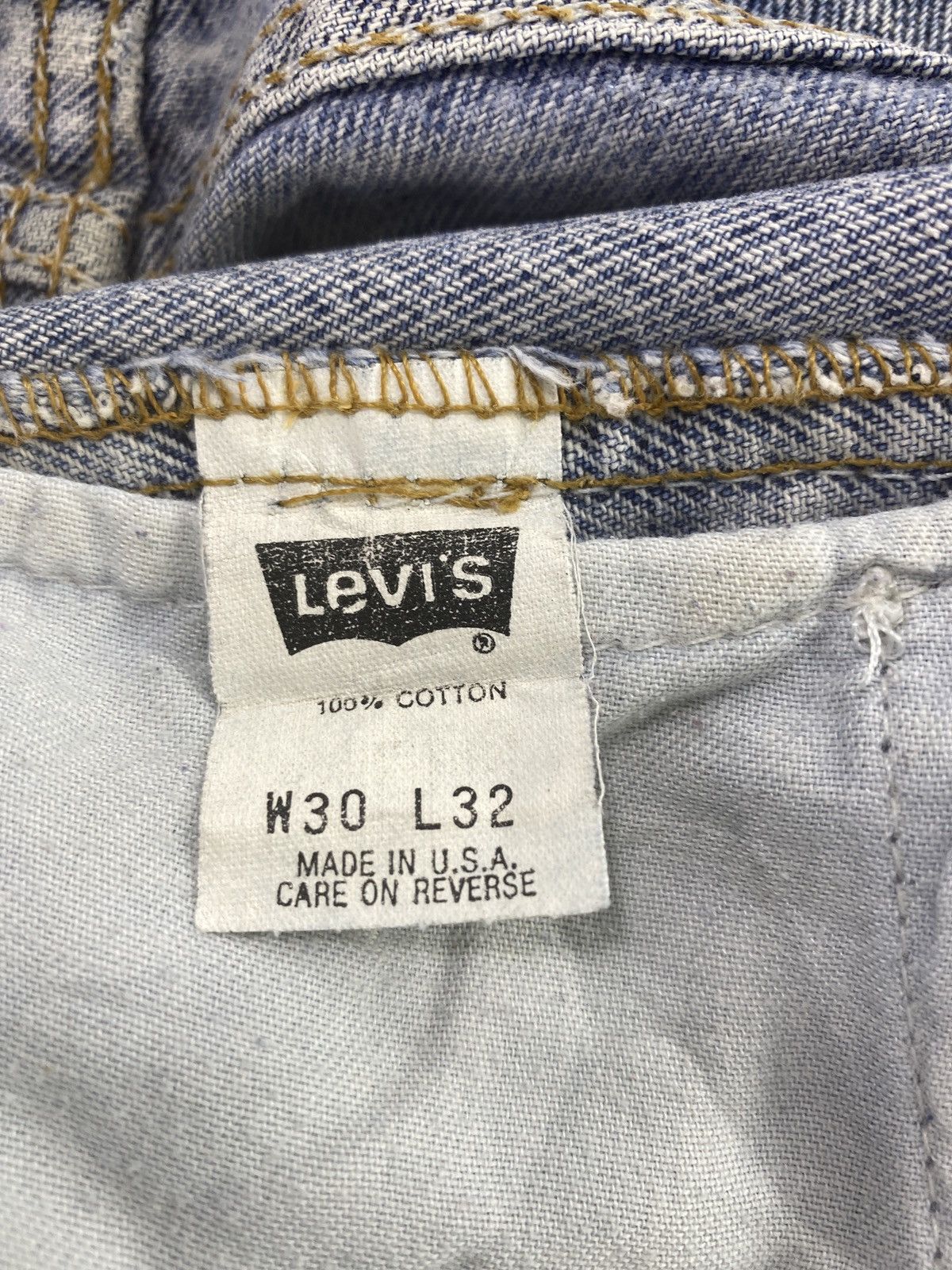 Jean × Levi's × Vintage 90s Vintage Levis 550 Jeans Blue Wash- J715 Size US 30 / EU 46 - 5 Thumbnail