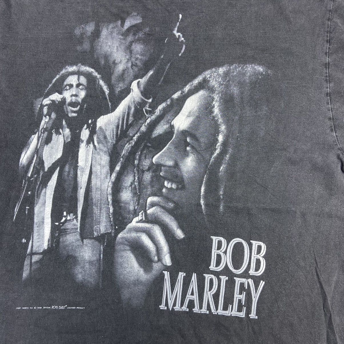 Band Tees × Bob Marley × Vintage 1998 BOB MARLEY LION RARE SINGLE STITCH SUNFADED TEE - № 134 Size US XL / EU 56 / 4 - 6 Thumbnail