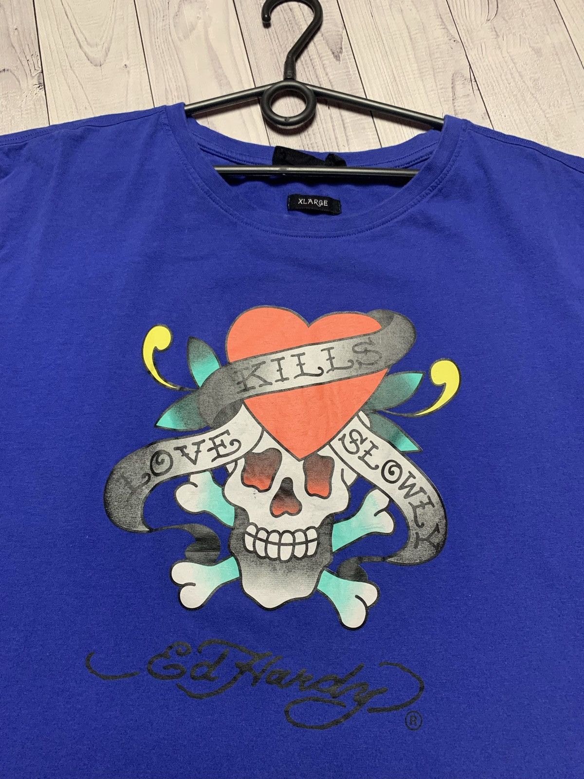 Ed Hardy × Vintage Vintage Ed Hardy tee big logo size L Size US L / EU 52-54 / 3 - 4 Thumbnail