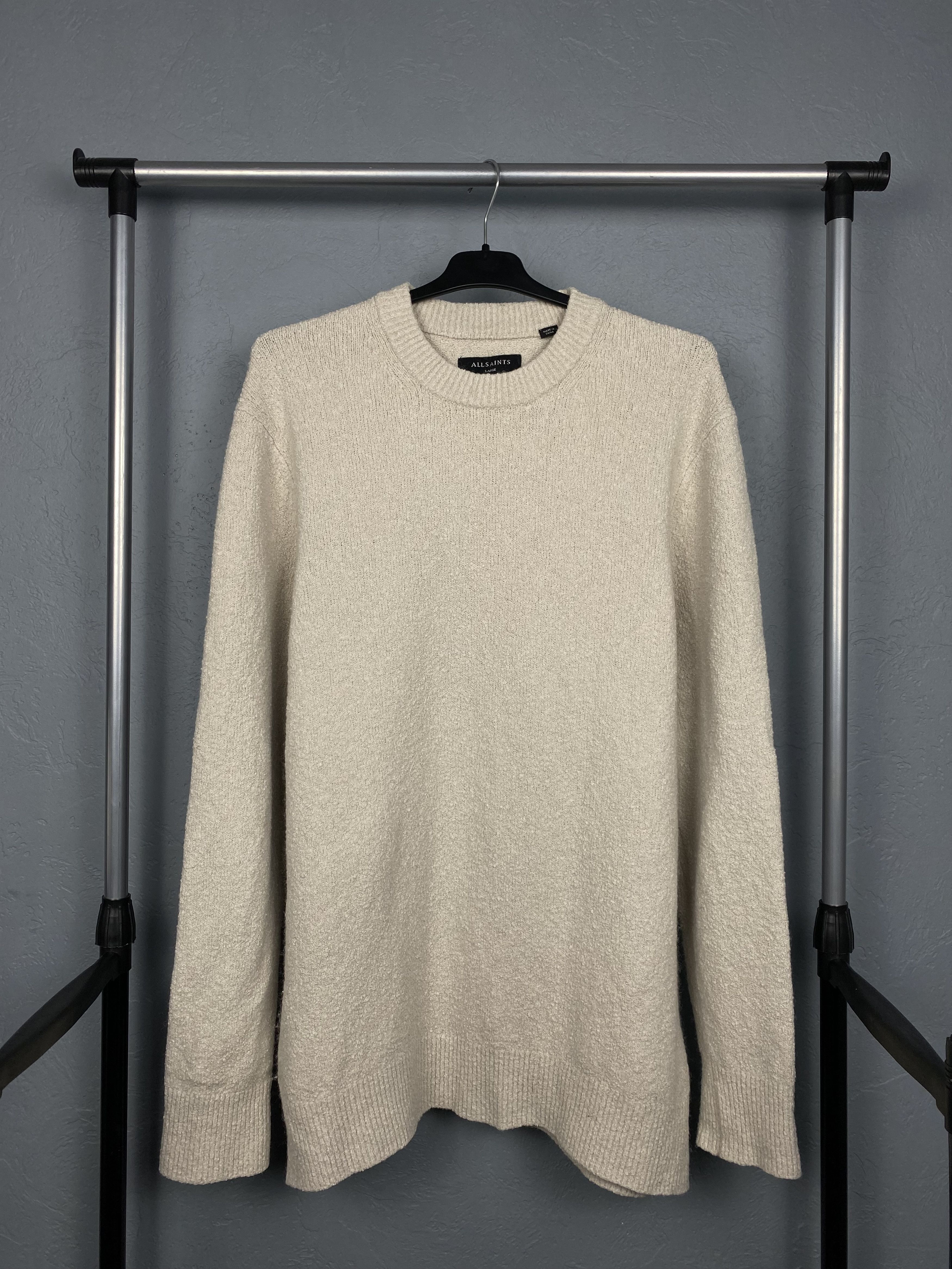 Allsaints Allsaints Mens Crew Neck Mohair Sweater Size US L / EU 52-54 / 3 - 1 Thumbnail