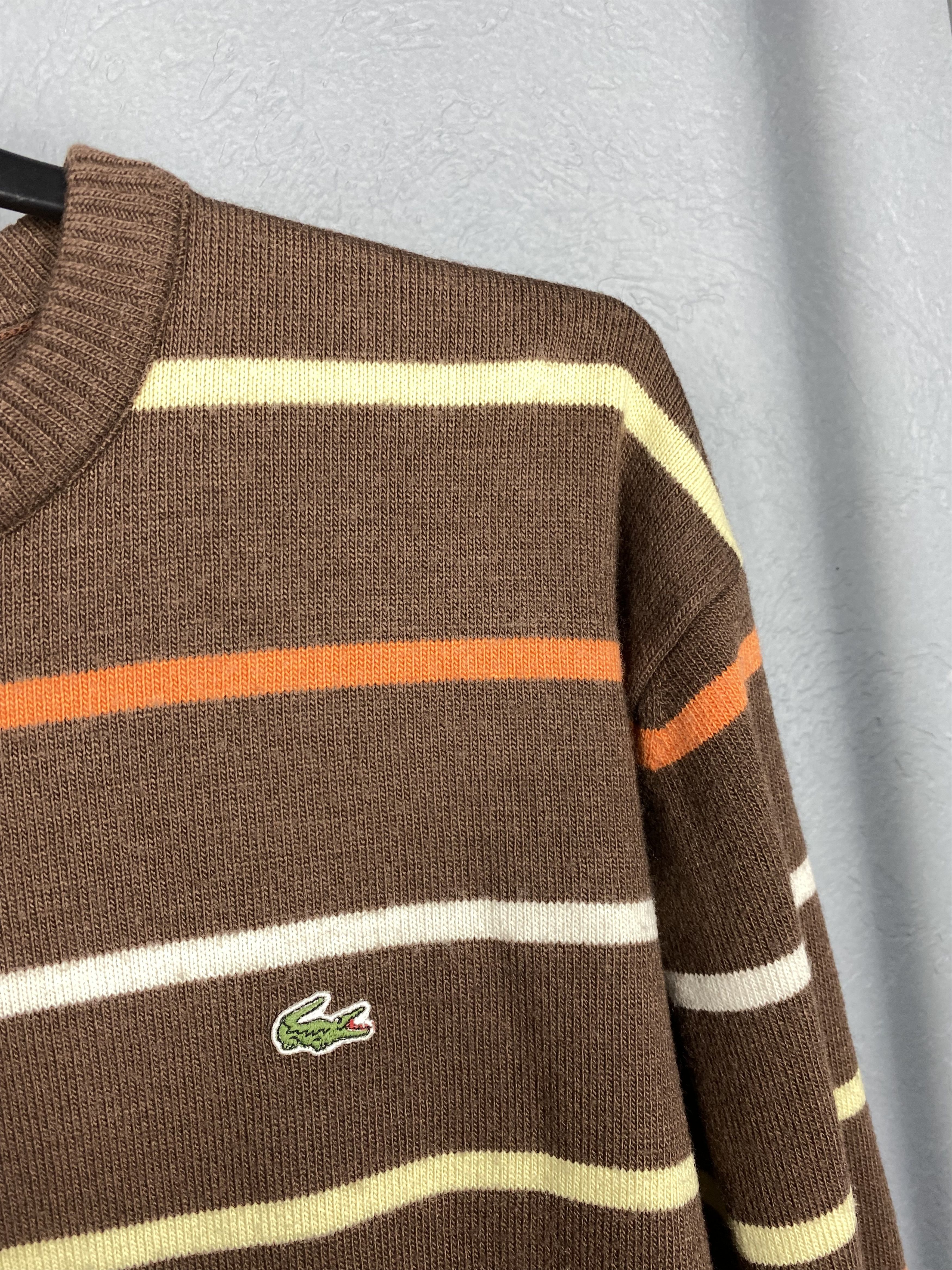 Lacoste Lacoste Vintage Mens Wool Knit Crew Neck Sweater Y2K Size US XL / EU 56 / 4 - 3 Thumbnail