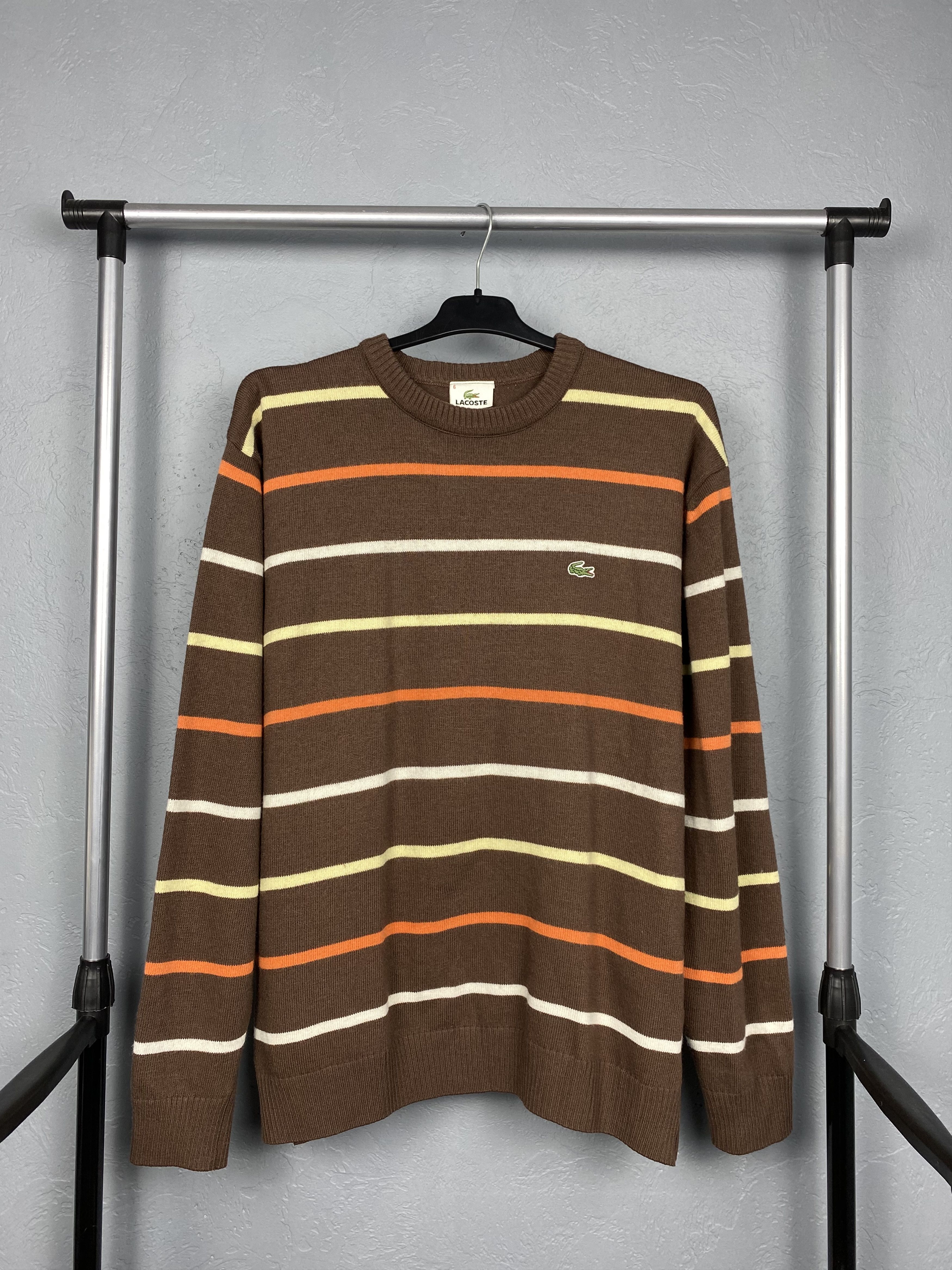 Lacoste Lacoste Vintage Mens Wool Knit Crew Neck Sweater Y2K Size US XL / EU 56 / 4 - 1 Thumbnail