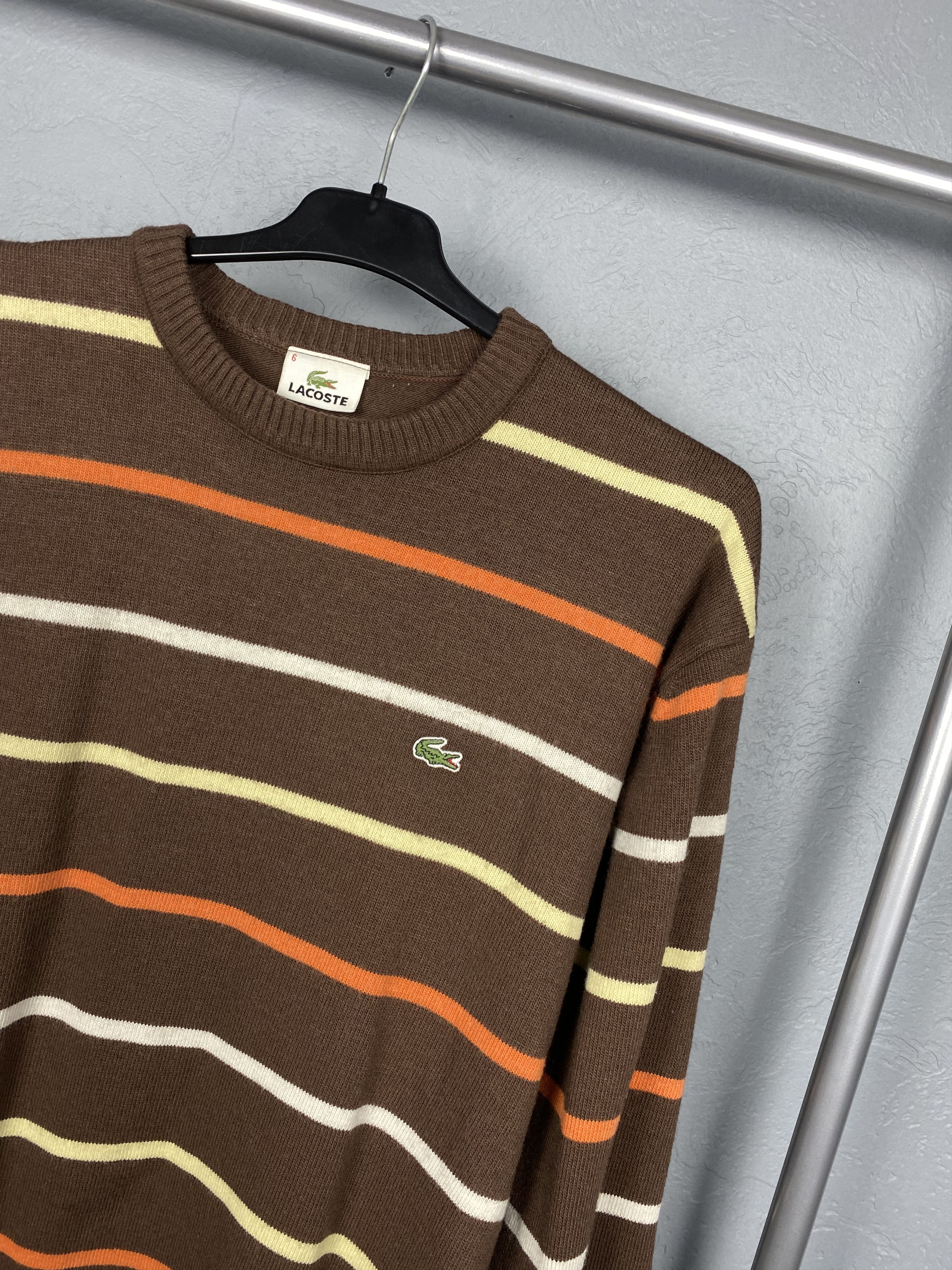 Lacoste Lacoste Vintage Mens Wool Knit Crew Neck Sweater Y2K Size US XL / EU 56 / 4 - 2 Thumbnail