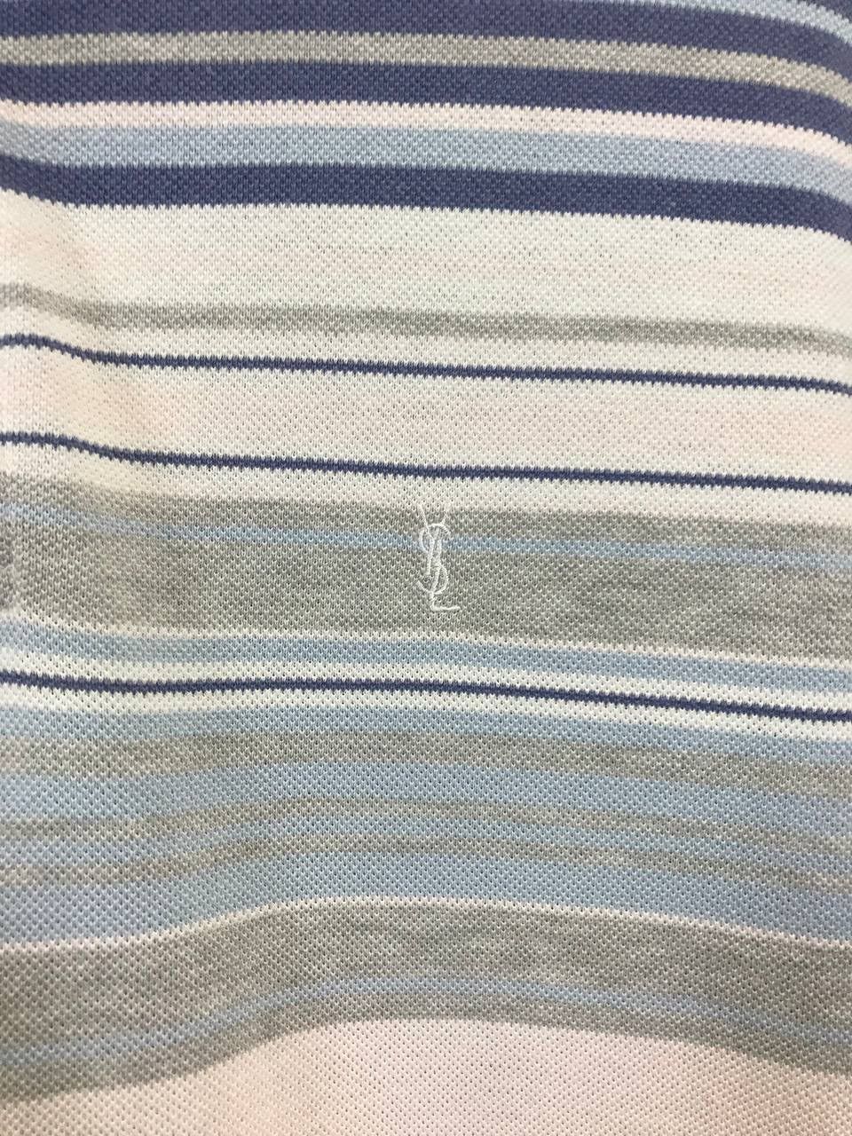 Yves Saint Laurent YSL Yves Saint Laurent luxury multicolor polo tee Size US L / EU 52-54 / 3 - 3 Thumbnail
