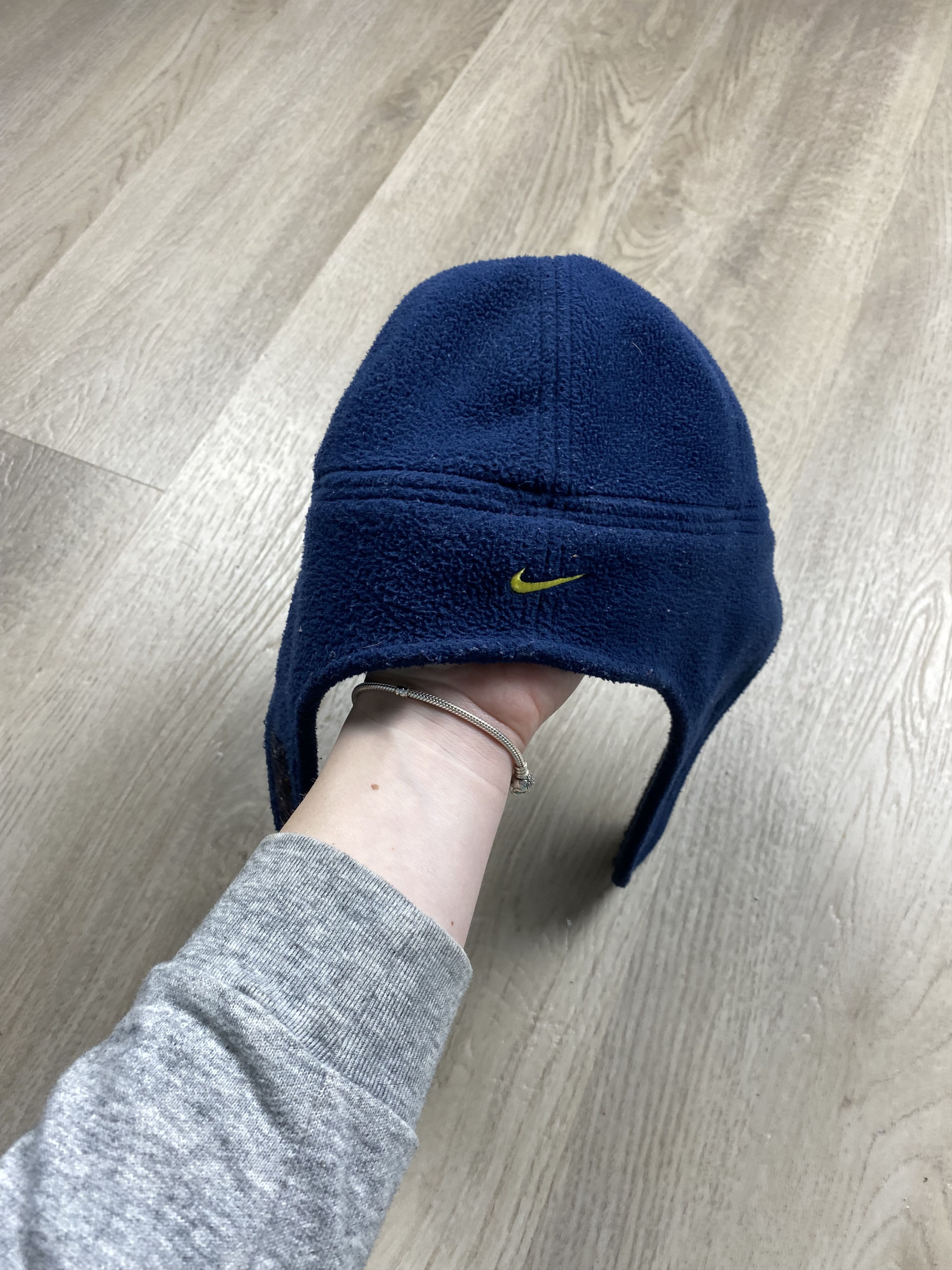 Nike × Vintage Nike Vintage USHANKA Beanie Fleece Hat Y2K Size ONE SIZE - 5 Thumbnail