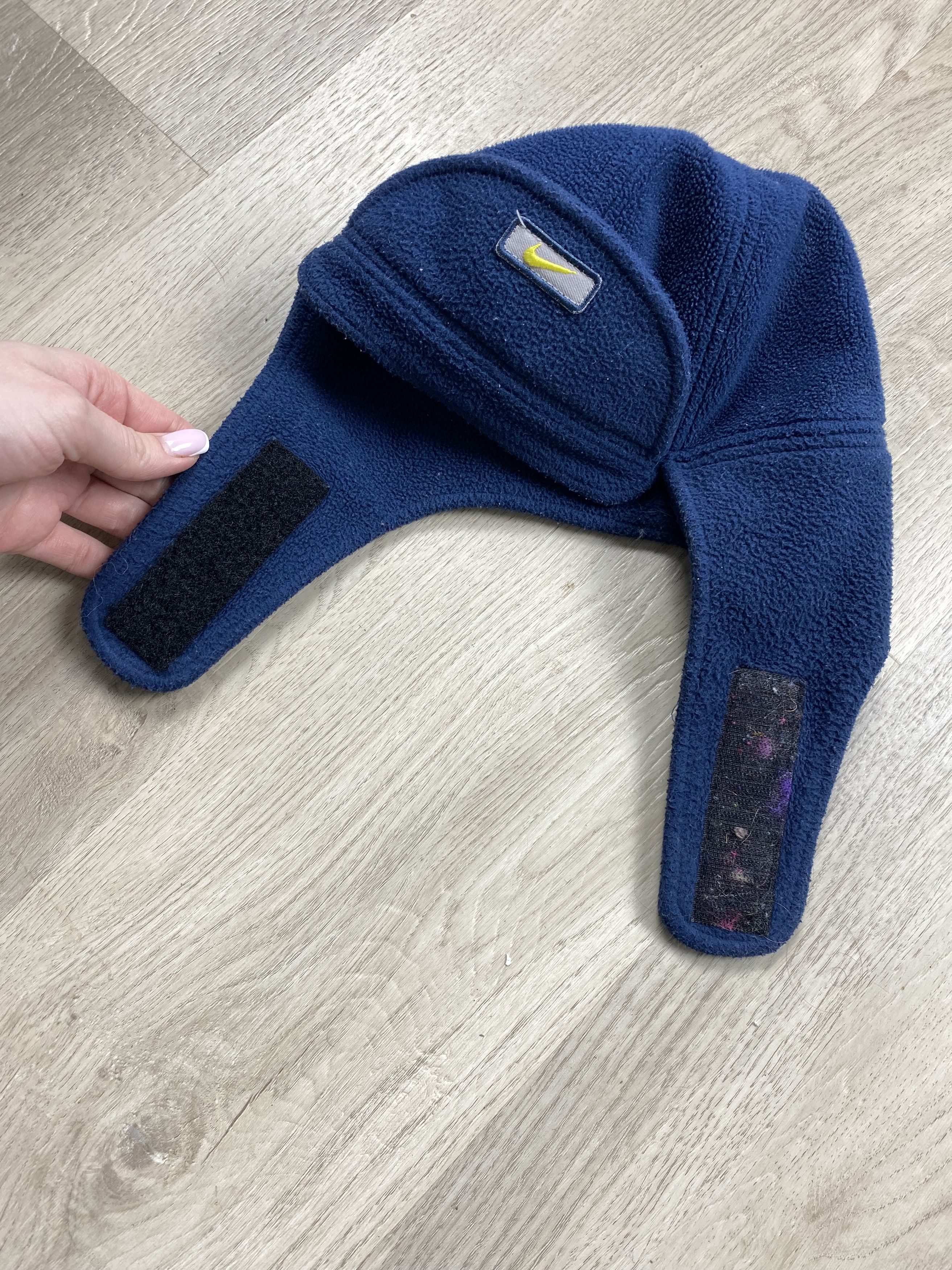 Nike × Vintage Nike Vintage USHANKA Beanie Fleece Hat Y2K Size ONE SIZE - 4 Thumbnail