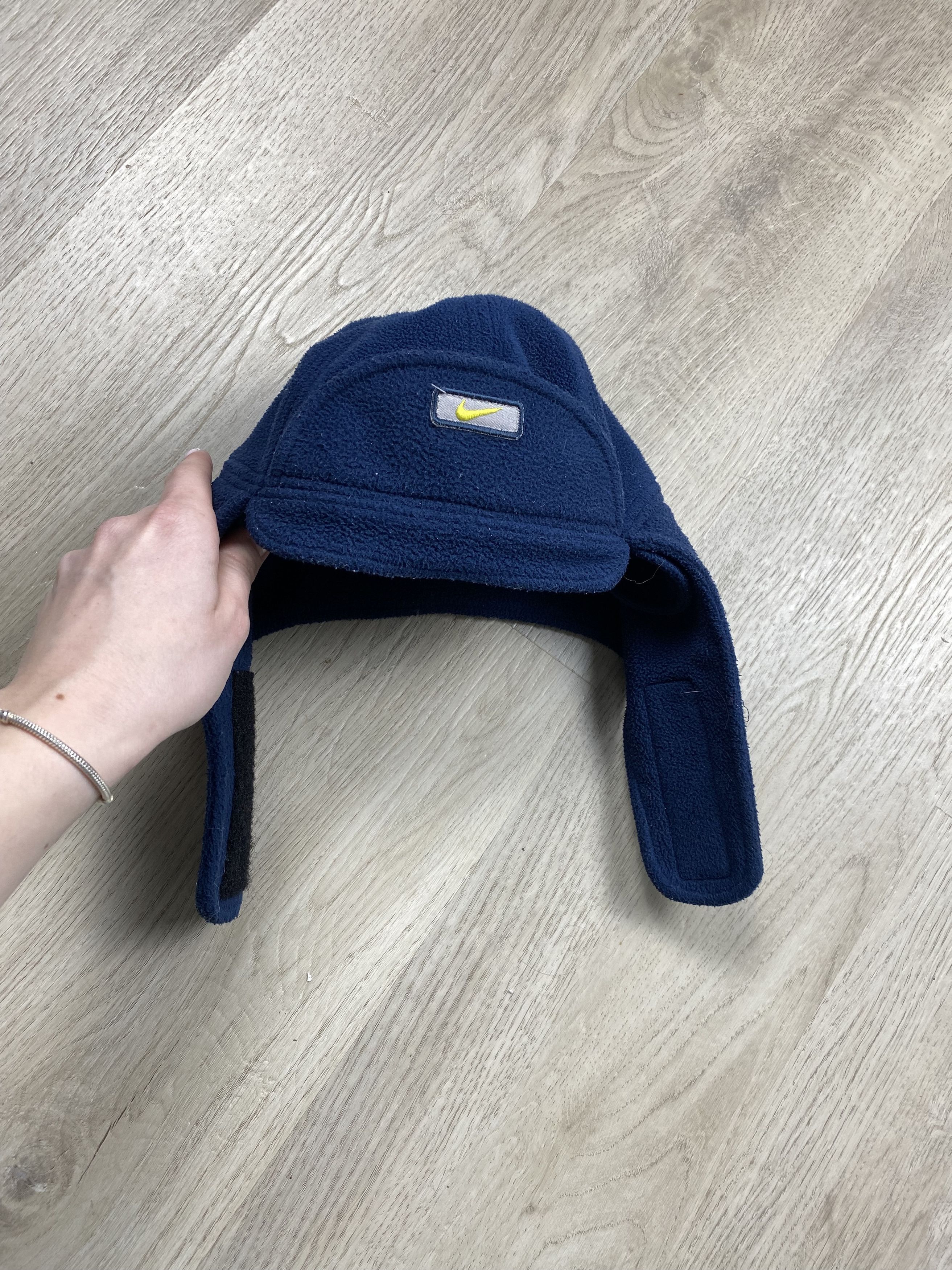 Nike × Vintage Nike Vintage USHANKA Beanie Fleece Hat Y2K Size ONE SIZE - 2 Thumbnail