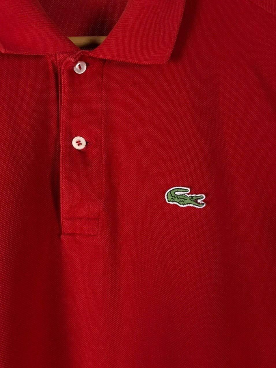 Lacoste × Vintage Lacoste luxury vintage red polo tee Size US L / EU 52-54 / 3 - 3 Thumbnail