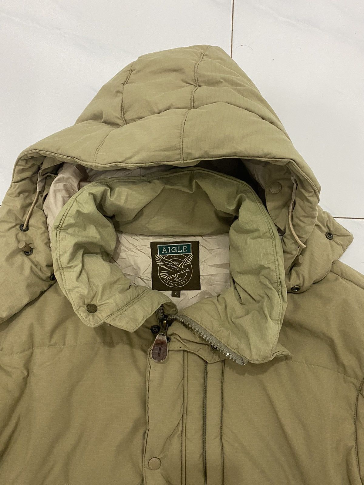 Aigle 🔥Vintage🔥 Aigle Puffer Hoodie Jacket Size US XL / EU 56 / 4 - 6 Thumbnail