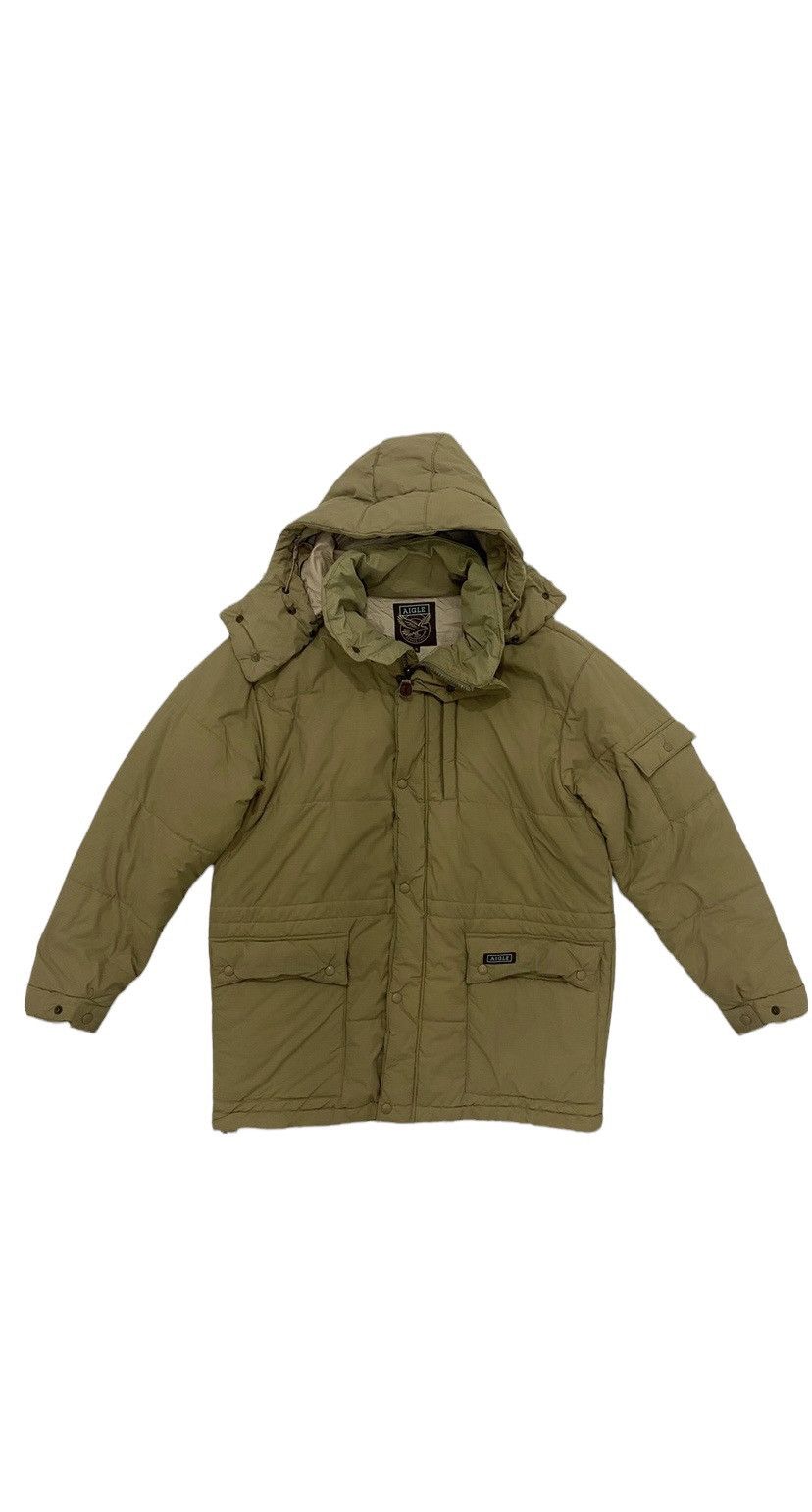 Aigle 🔥Vintage🔥 Aigle Puffer Hoodie Jacket Size US XL / EU 56 / 4 - 1 Thumbnail