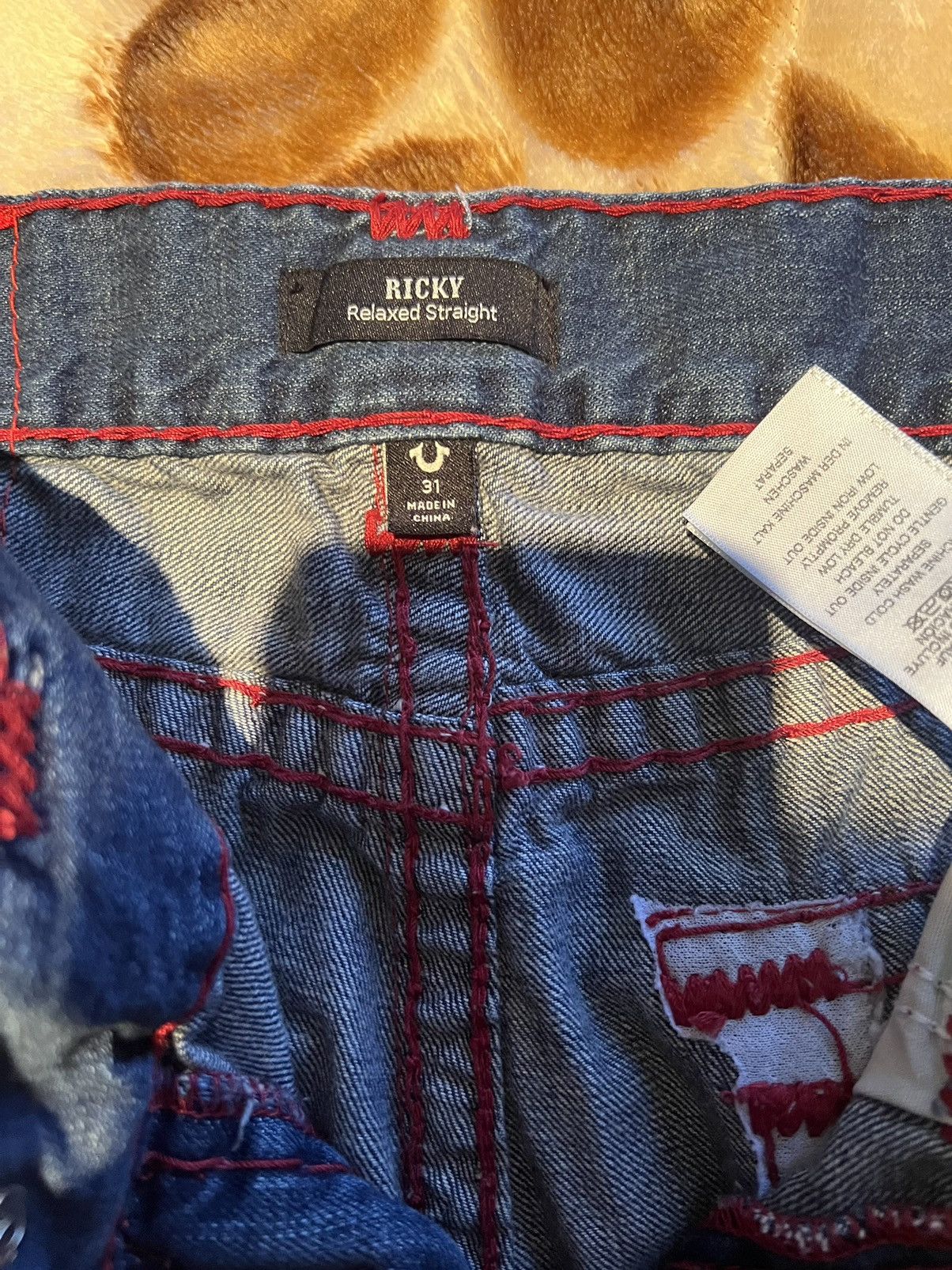 True Religion true religion ricky red stitch Size US 31 - 4 Thumbnail