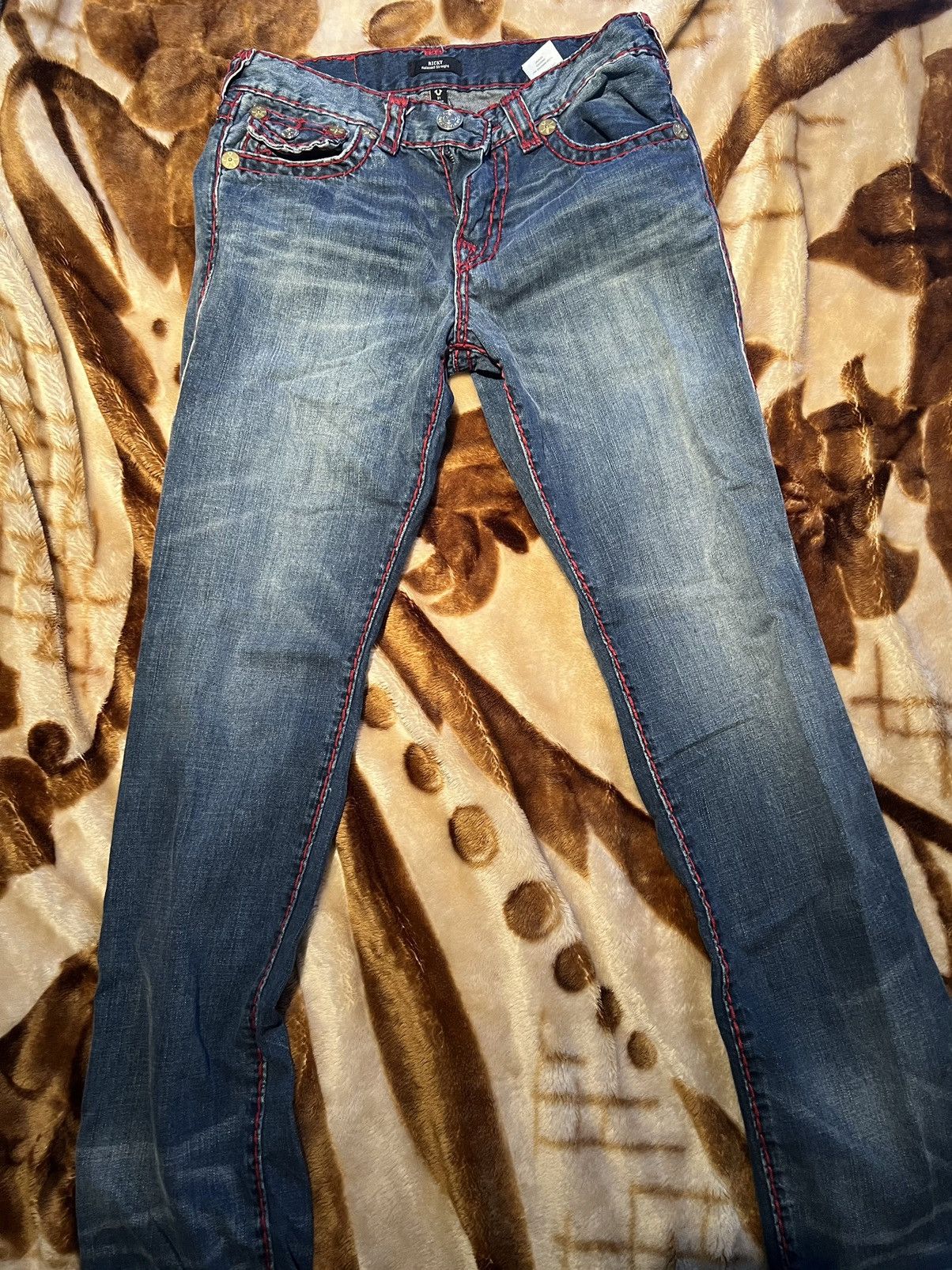 True Religion true religion ricky red stitch Size US 31 - 1 Thumbnail