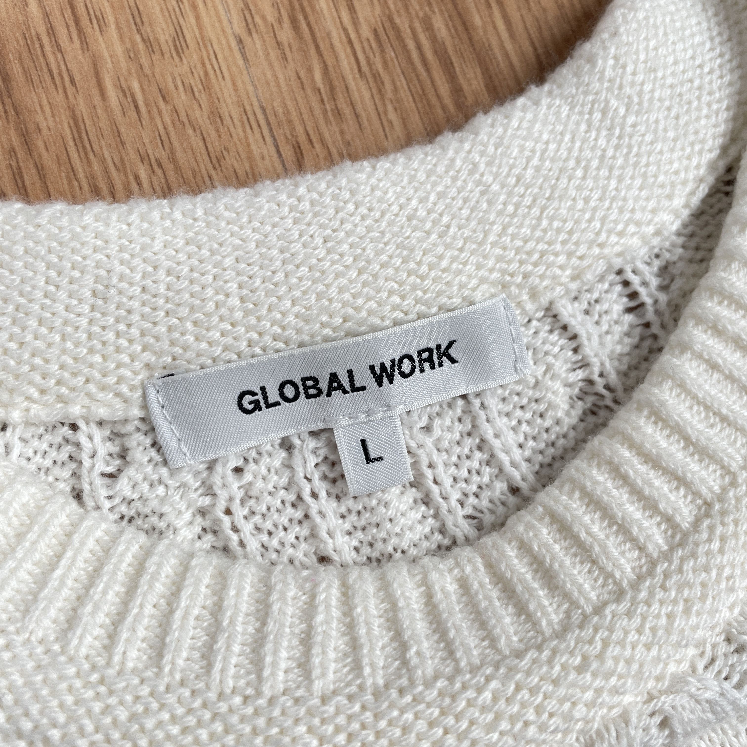 Global Work Global Work Made in Japan Cable Knit Sweater Size L Size US L / EU 52-54 / 3 - 5 Thumbnail