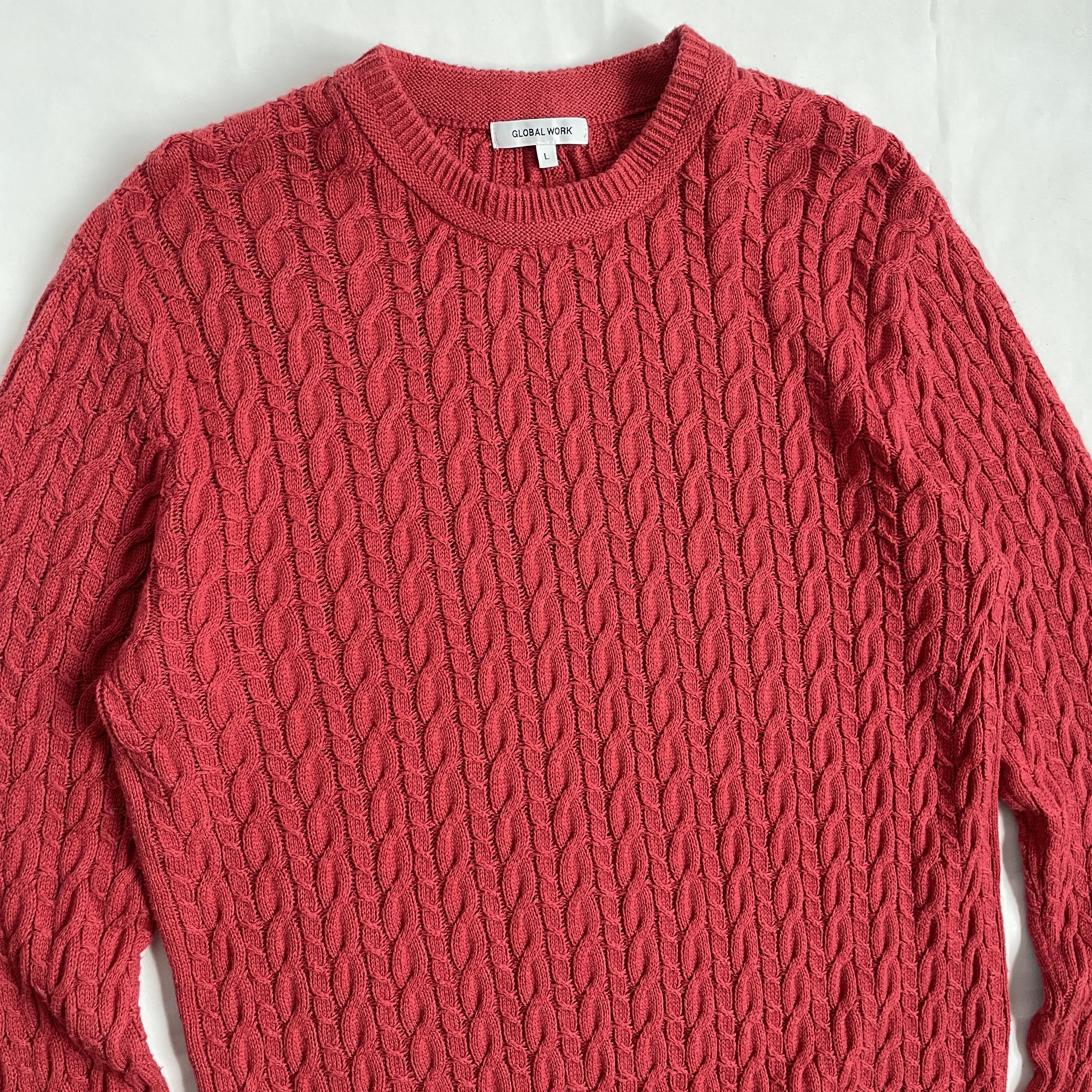 Global Work Global Work Made in Japan Cable Knit Sweater Size L Size US L / EU 52-54 / 3 - 4 Thumbnail