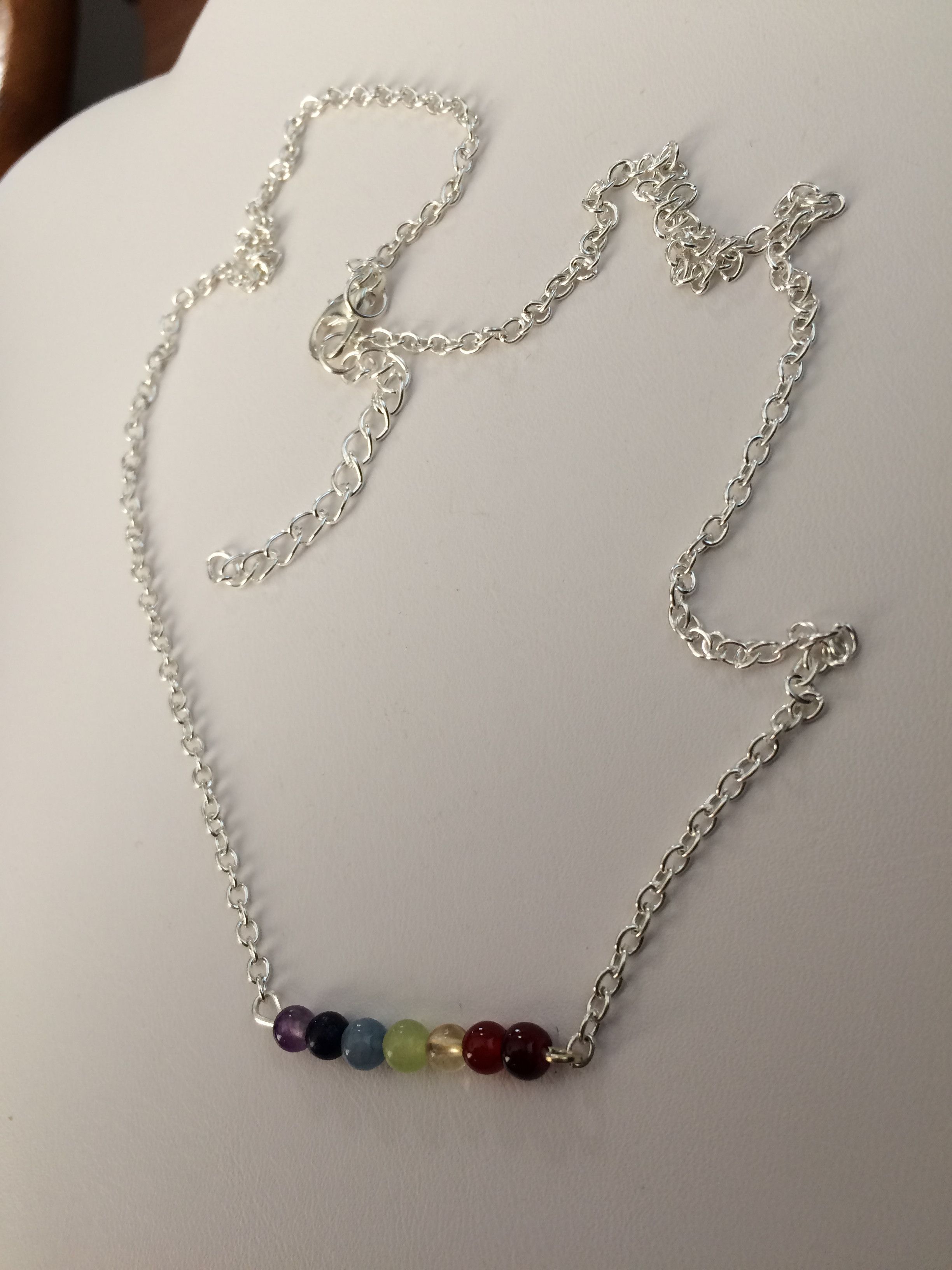 Handmade Rainbow crystals chain necklace Size ONE SIZE - 2 Thumbnail