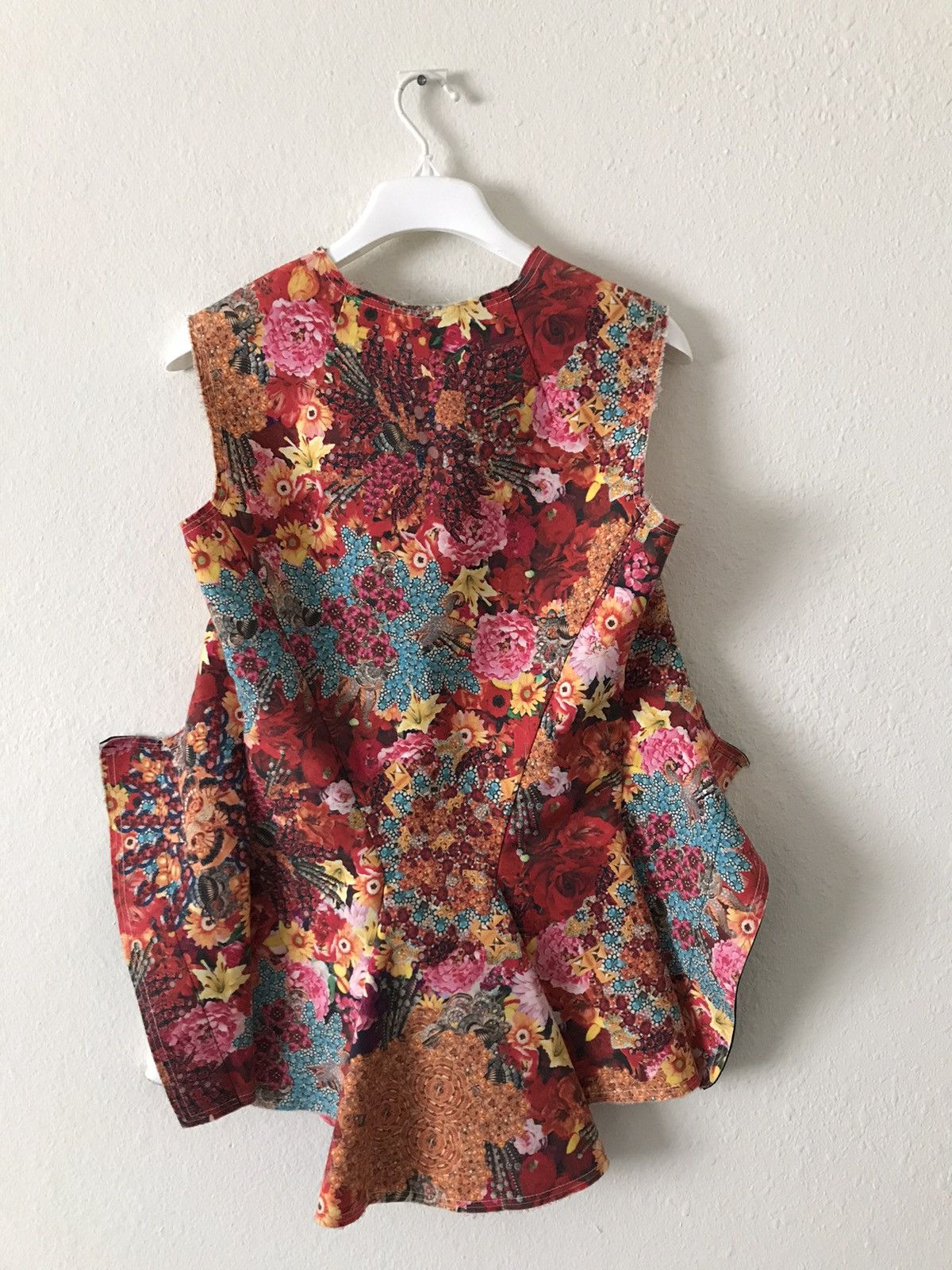 Comme des Garcons × Comme des Garcons Homme Plus RARE CDG 2004 Raw Edge Gilet Vest SS04 2003 Floral Archive Size S / US 4 / IT 40 - 2 Thumbnail