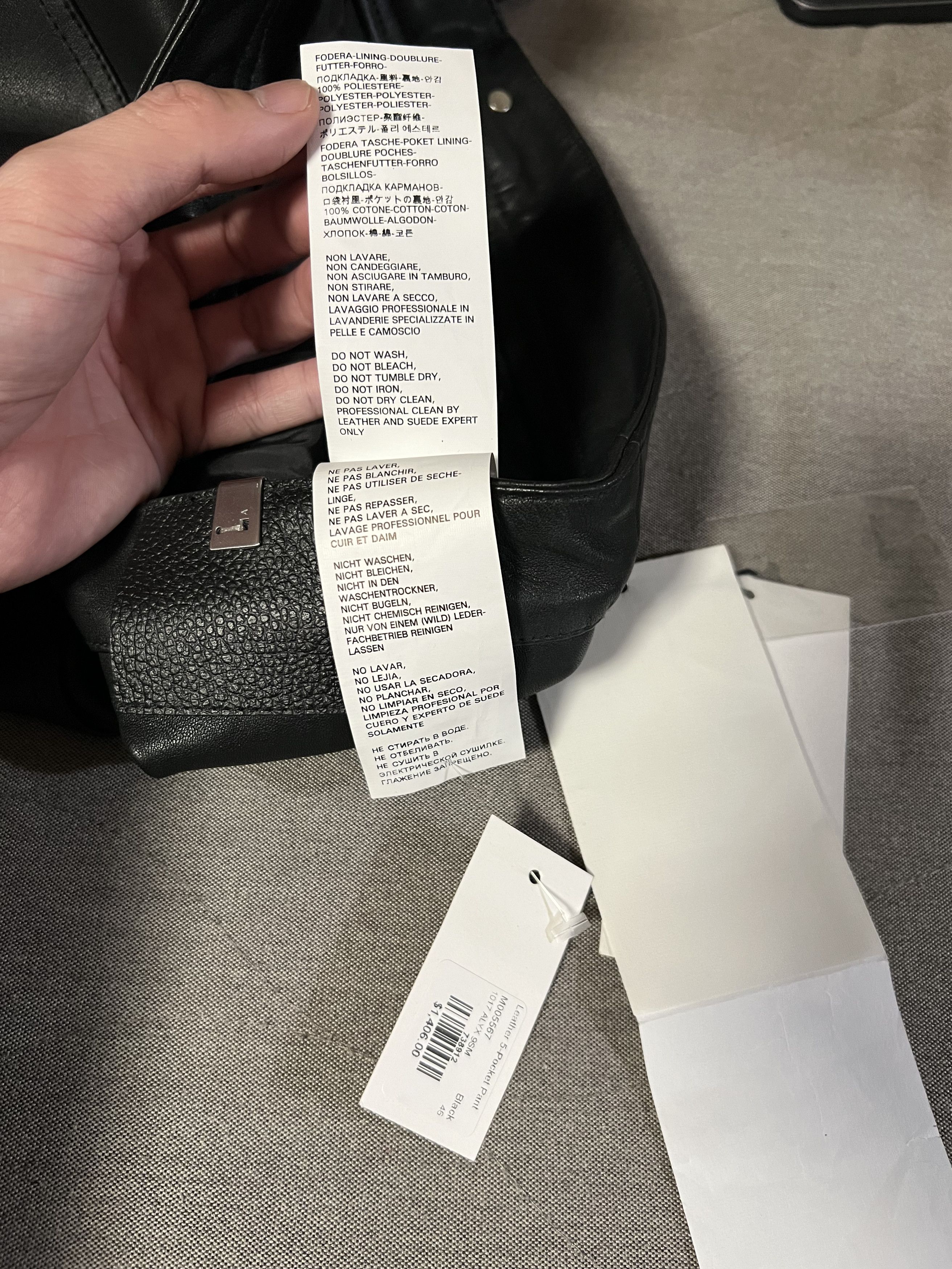 Alyx nwt ALYX Lamb Leather Pants with Buckle Keychain Size US 30 / EU 46 - 13 Thumbnail