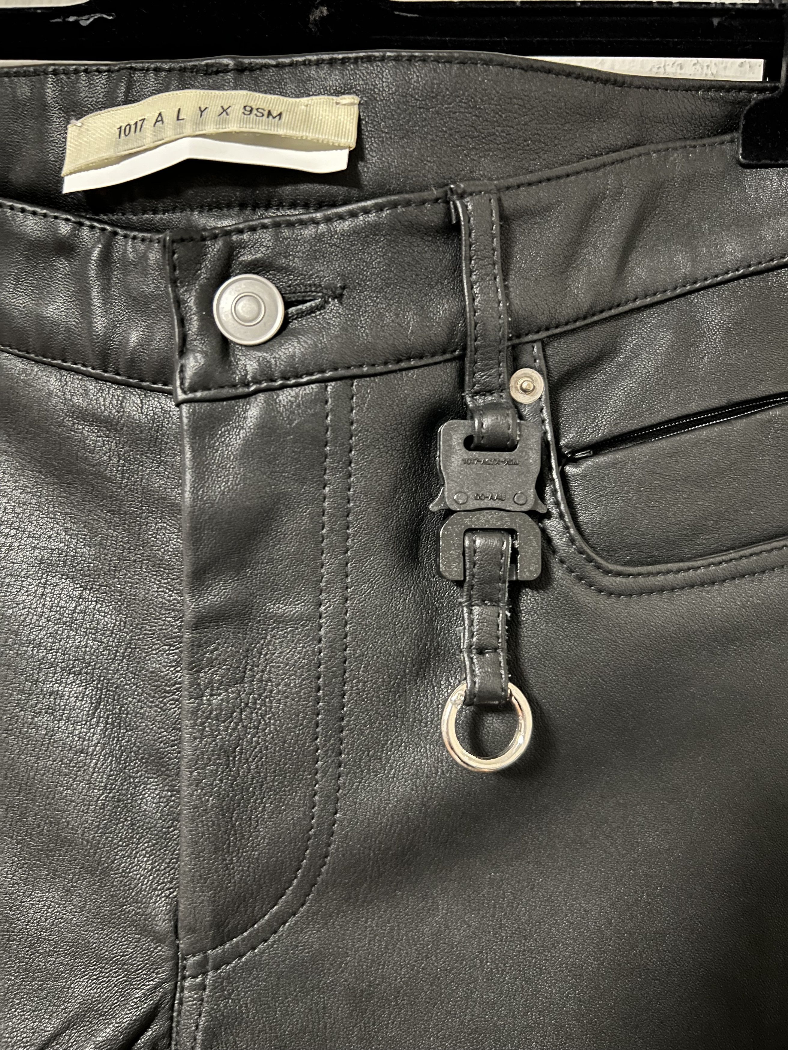 Alyx nwt ALYX Lamb Leather Pants with Buckle Keychain Size US 30 / EU 46 - 5 Thumbnail