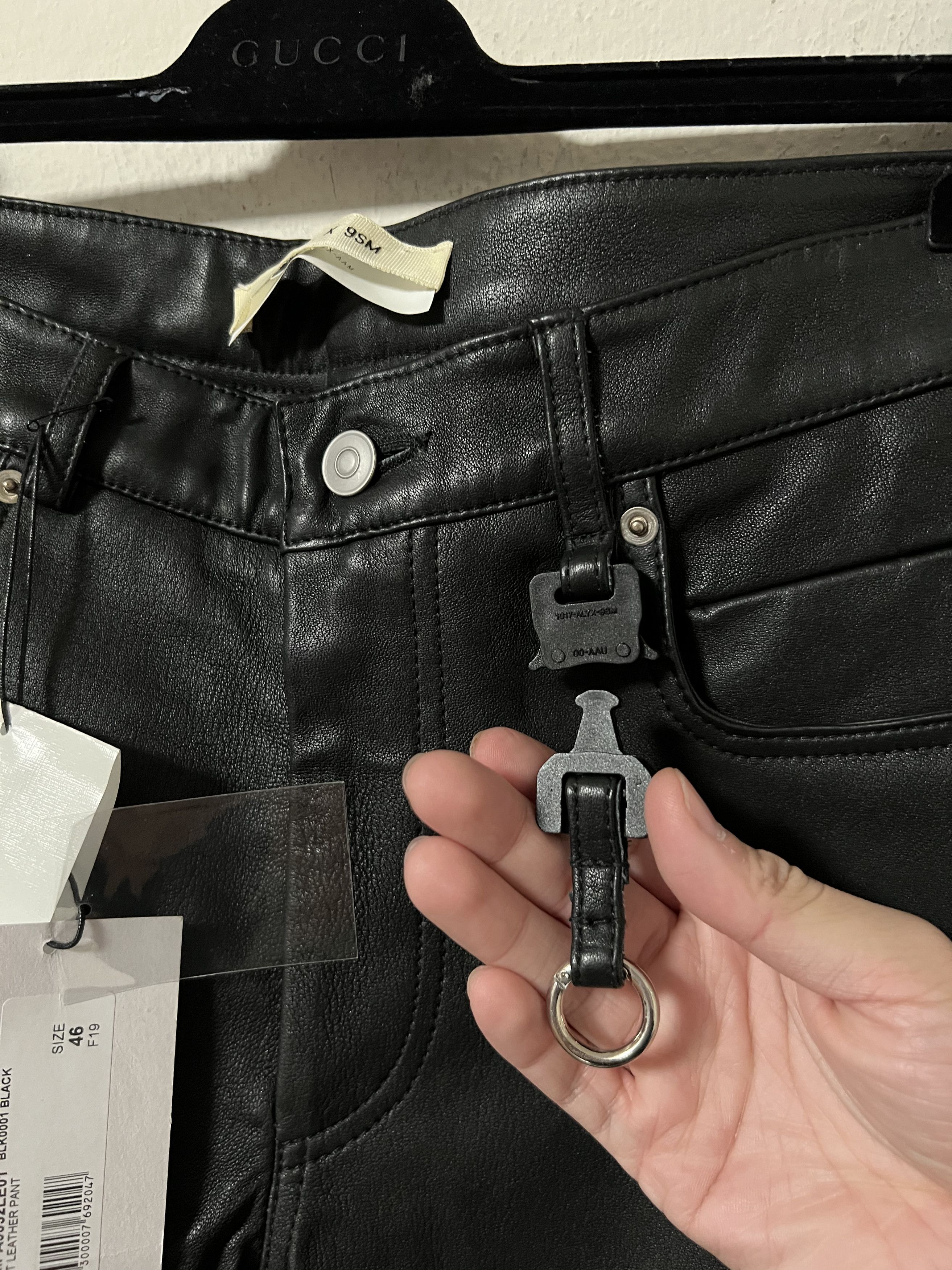 Alyx nwt ALYX Lamb Leather Pants with Buckle Keychain Size US 30 / EU 46 - 11 Thumbnail