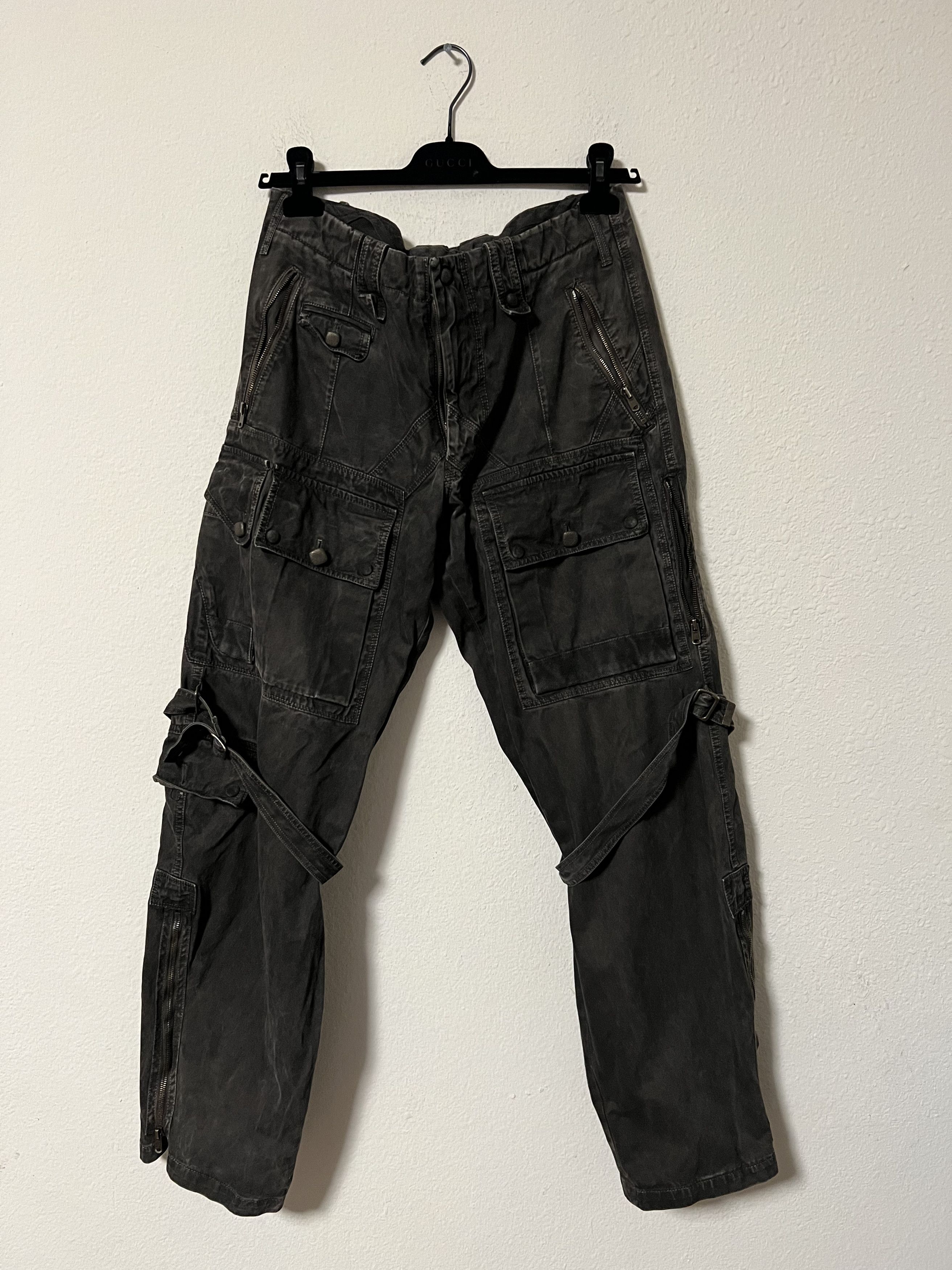 Japanese Brand × Kiminori Morishita RARE Kiminori Morishita Bondage Cargo Pants Bootcut Size US 32 / EU 48 - 1 Thumbnail