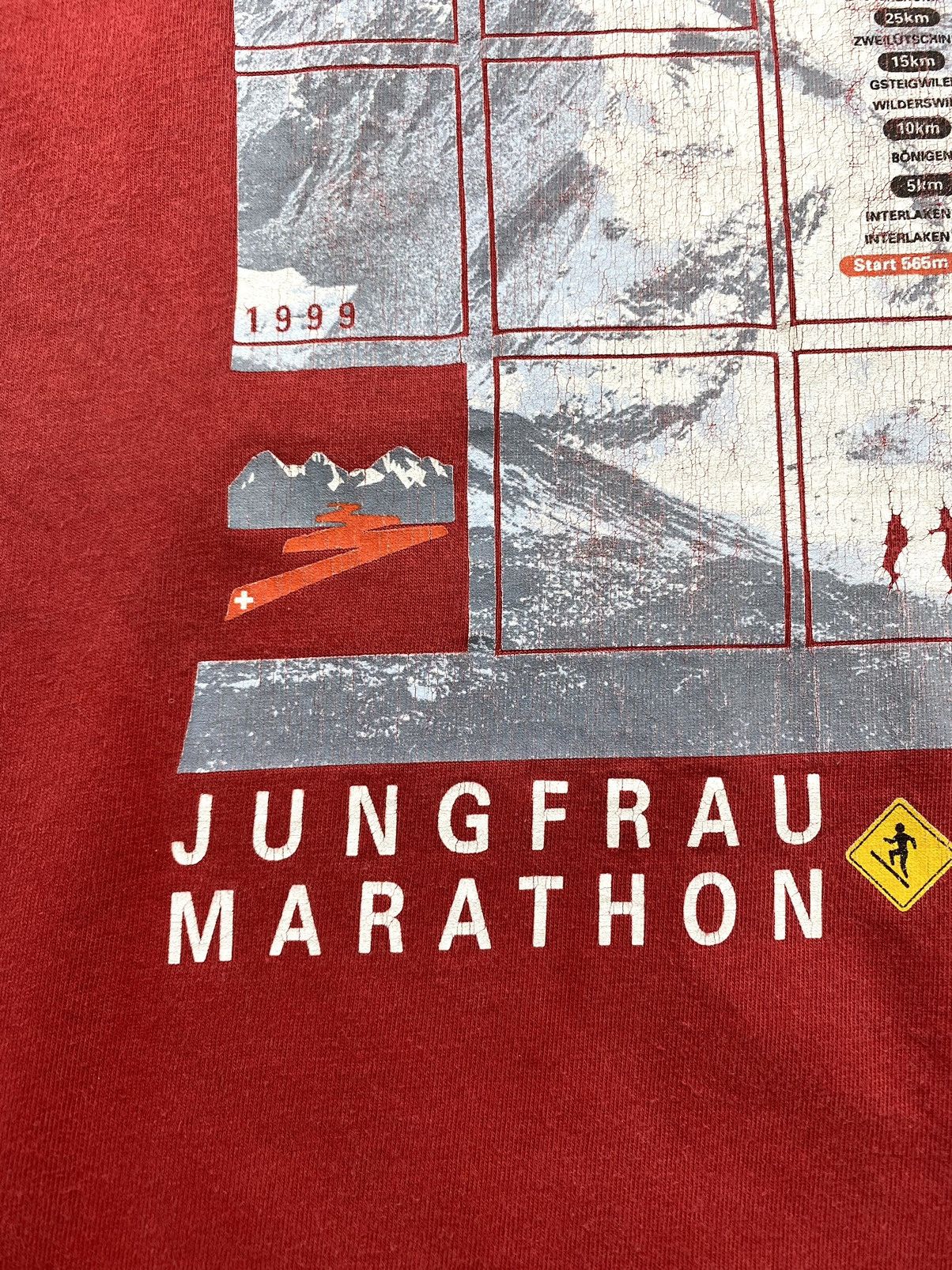 Nike Rare! 1999 Nike Jungfrau Marathon T Shirt Y2K 90’s Size US L / EU 52-54 / 3 - 7 Thumbnail