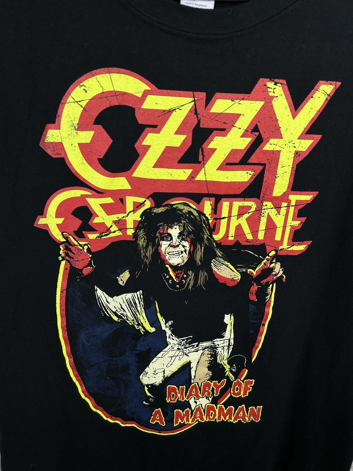 Band Tees Mens Vintage Ozzy Osbourne Concert Tee T Shirt rock band Size US L / EU 52-54 / 3 - 3 Thumbnail