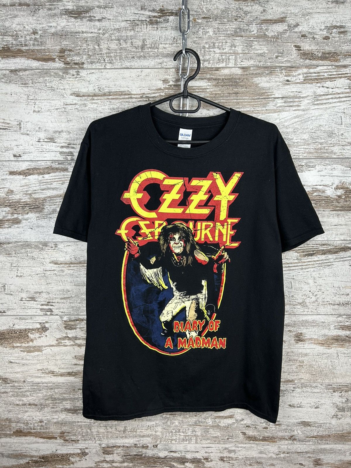 Band Tees Mens Vintage Ozzy Osbourne Concert Tee T Shirt rock band Size US L / EU 52-54 / 3 - 1 Thumbnail