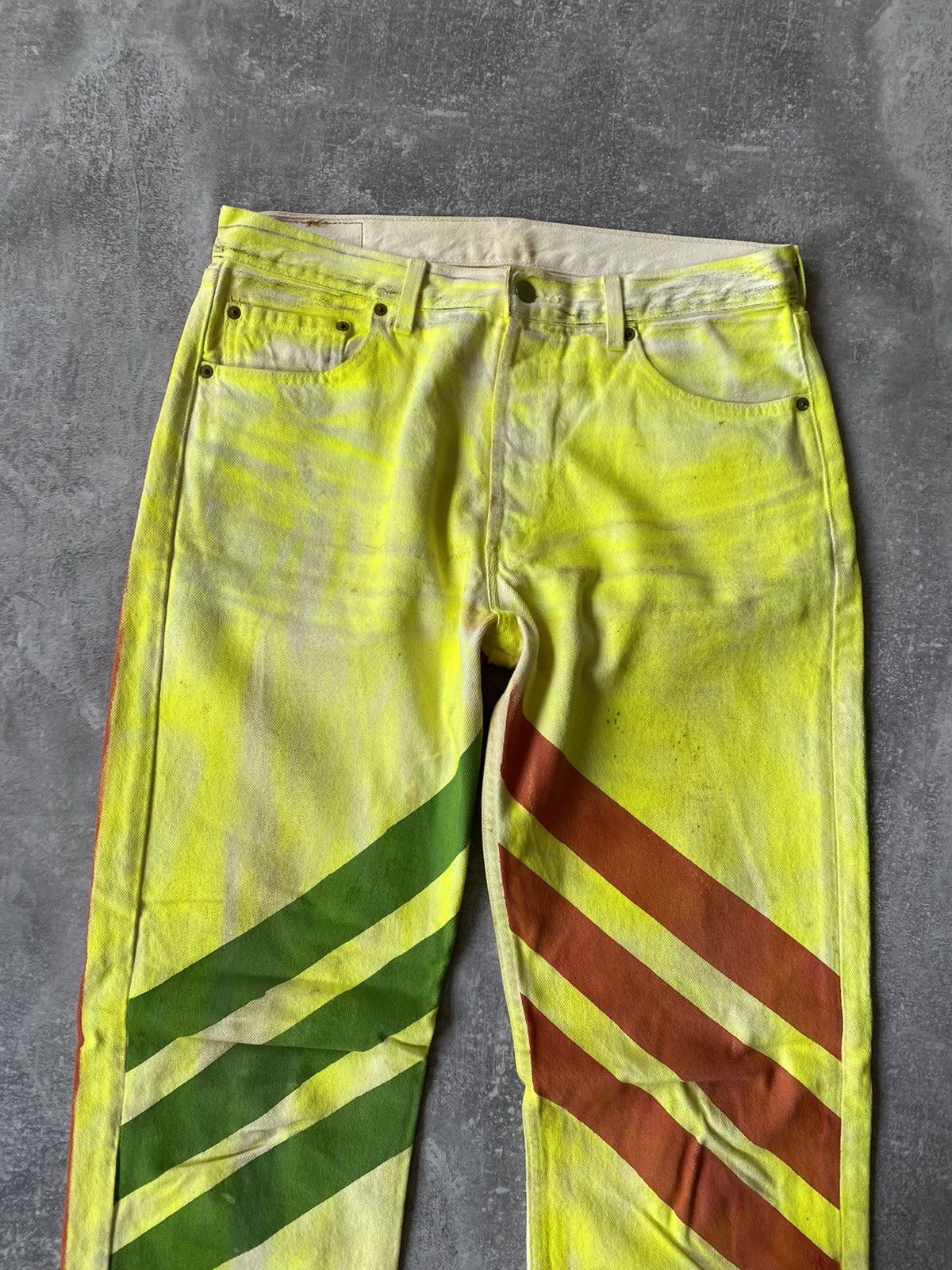 Levi's × Vintage Vintage 90s Levis Custom Strips Y2K Distressed Pants Size US 34 / EU 50 - 5 Thumbnail