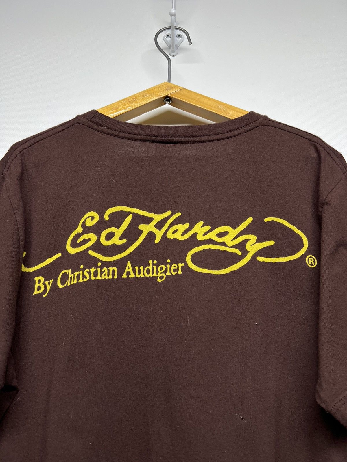Ed Hardy Vintage Y2k Rare Brown Ed Hardy T-Shirt 00’s Size US M / EU 48-50 / 2 - 4 Thumbnail