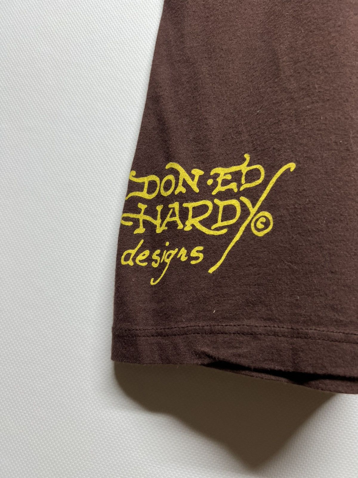 Ed Hardy Vintage Y2k Rare Brown Ed Hardy T-Shirt 00’s Size US M / EU 48-50 / 2 - 5 Thumbnail