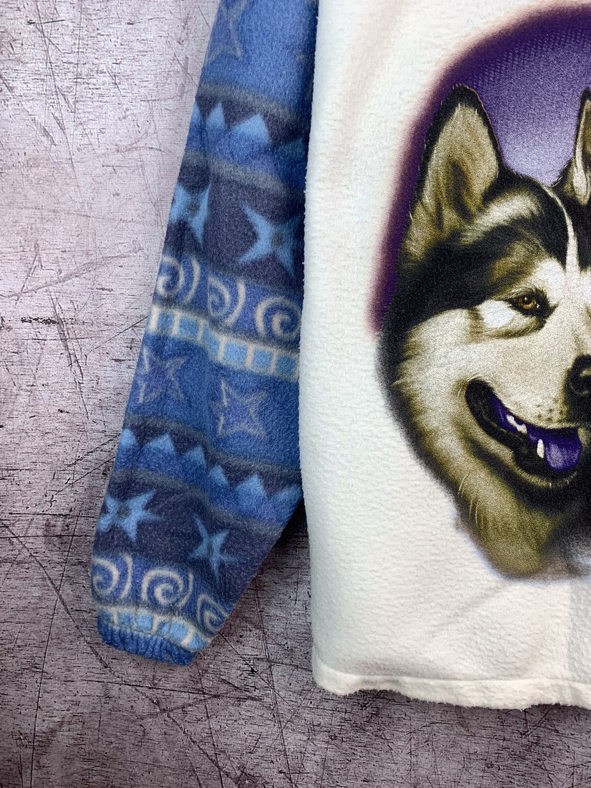 Vintage Vintage Fleece Wolf Print Sherpa Size US M / EU 48-50 / 2 - 3 Thumbnail