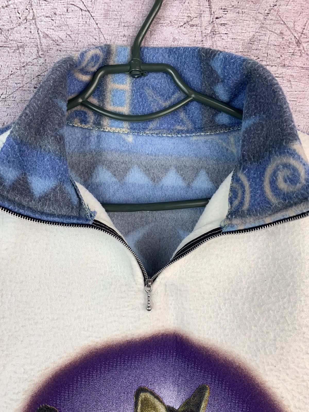 Vintage Vintage Fleece Wolf Print Sherpa Size US M / EU 48-50 / 2 - 9 Thumbnail