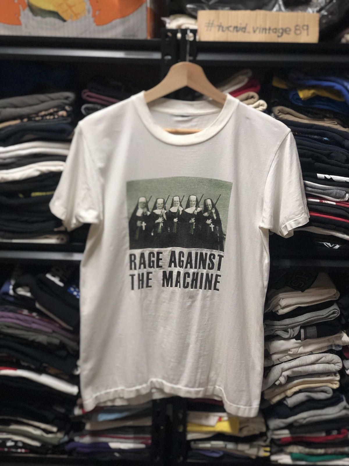 Band Tees 1990s Vintage RATM Nuns With Guns T-shirt Size US S / EU 44-46 / 1 - 1 Thumbnail
