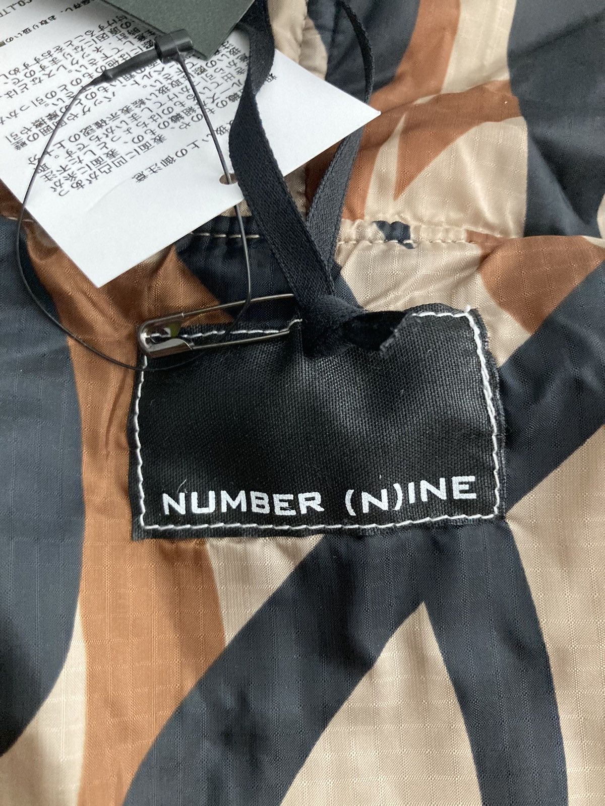 Number nine Olive Quilted Ripstop Reversible Hooded Jacket