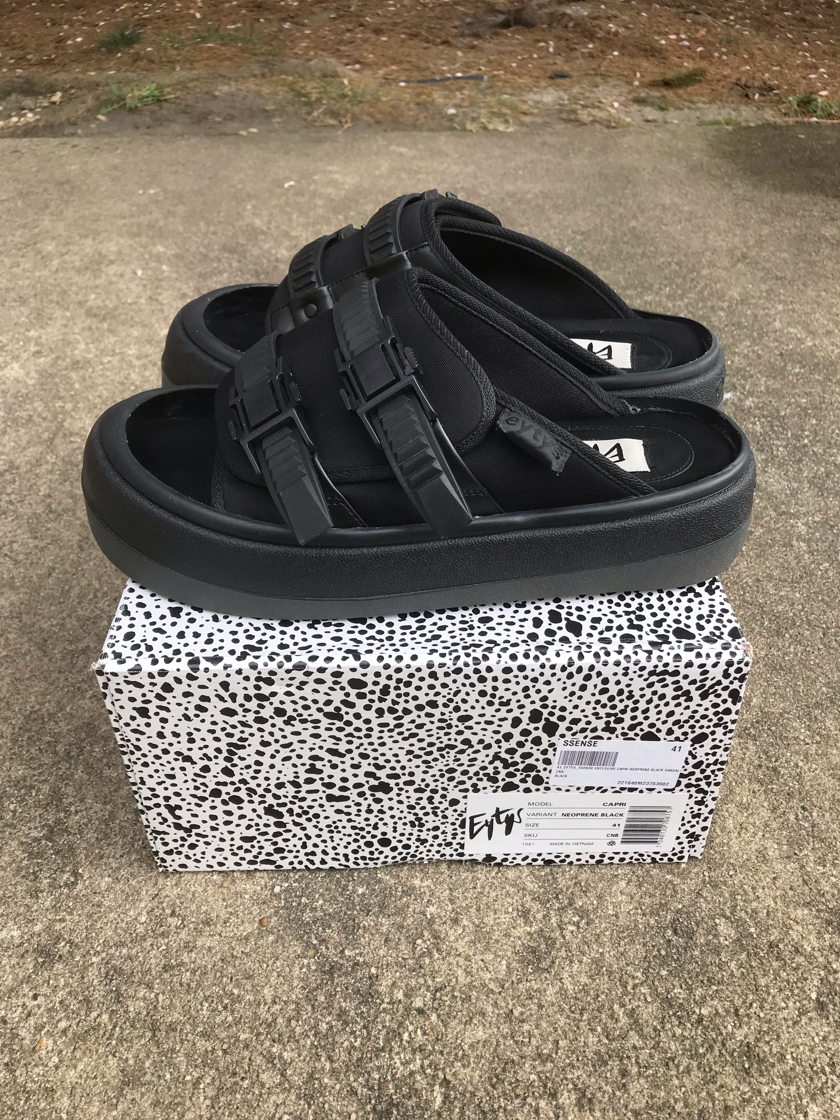 Eytys Adjustable Neoprene Black Capri Sandals 8.5 Size US 8.5 / EU 41-42 - 3 Thumbnail