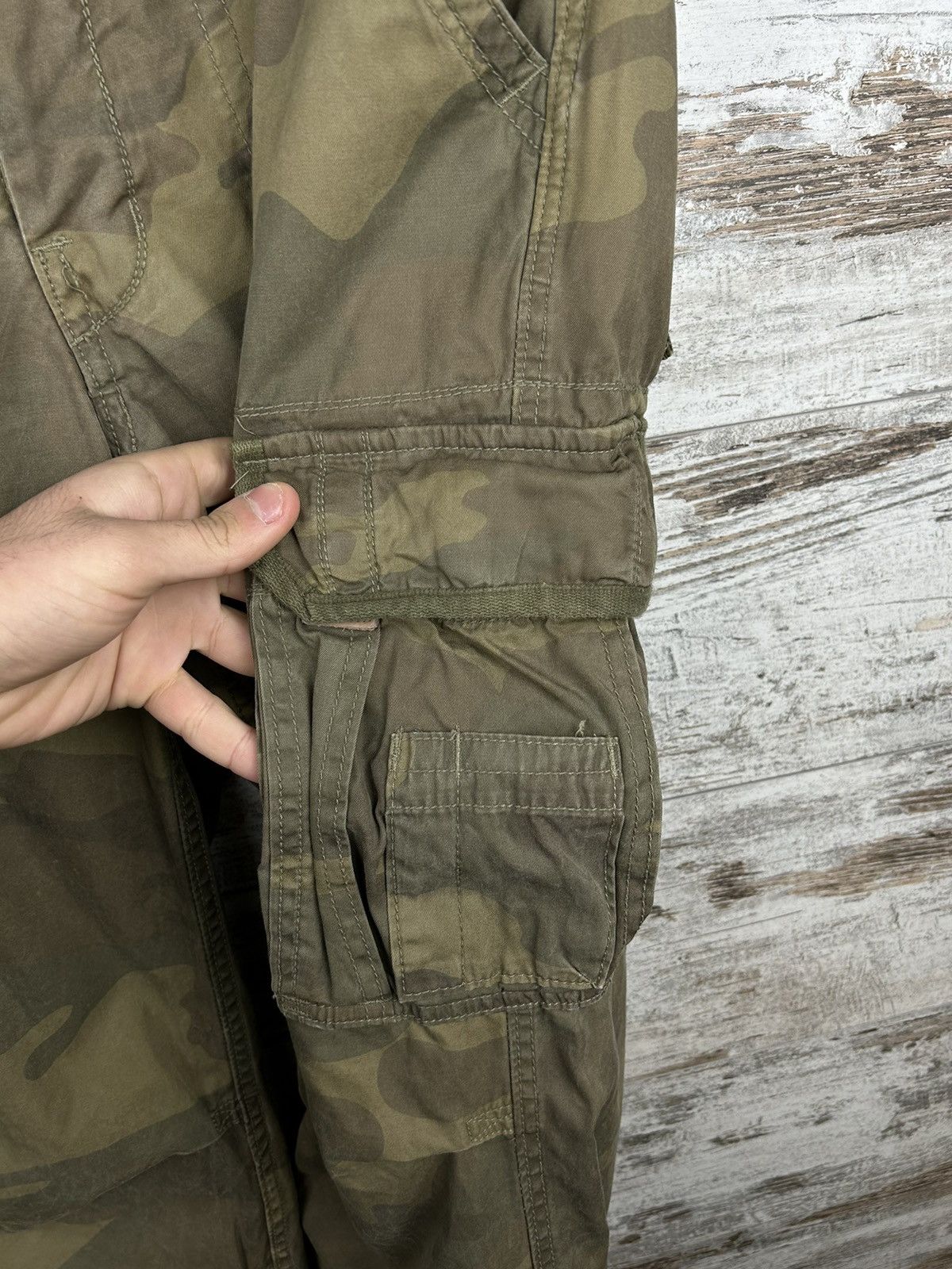 Japanese Brand × Vintage Mens Vintage Surplus Cargo Pants Japanese y2k streetwear Size US 32 / EU 48 - 7 Thumbnail