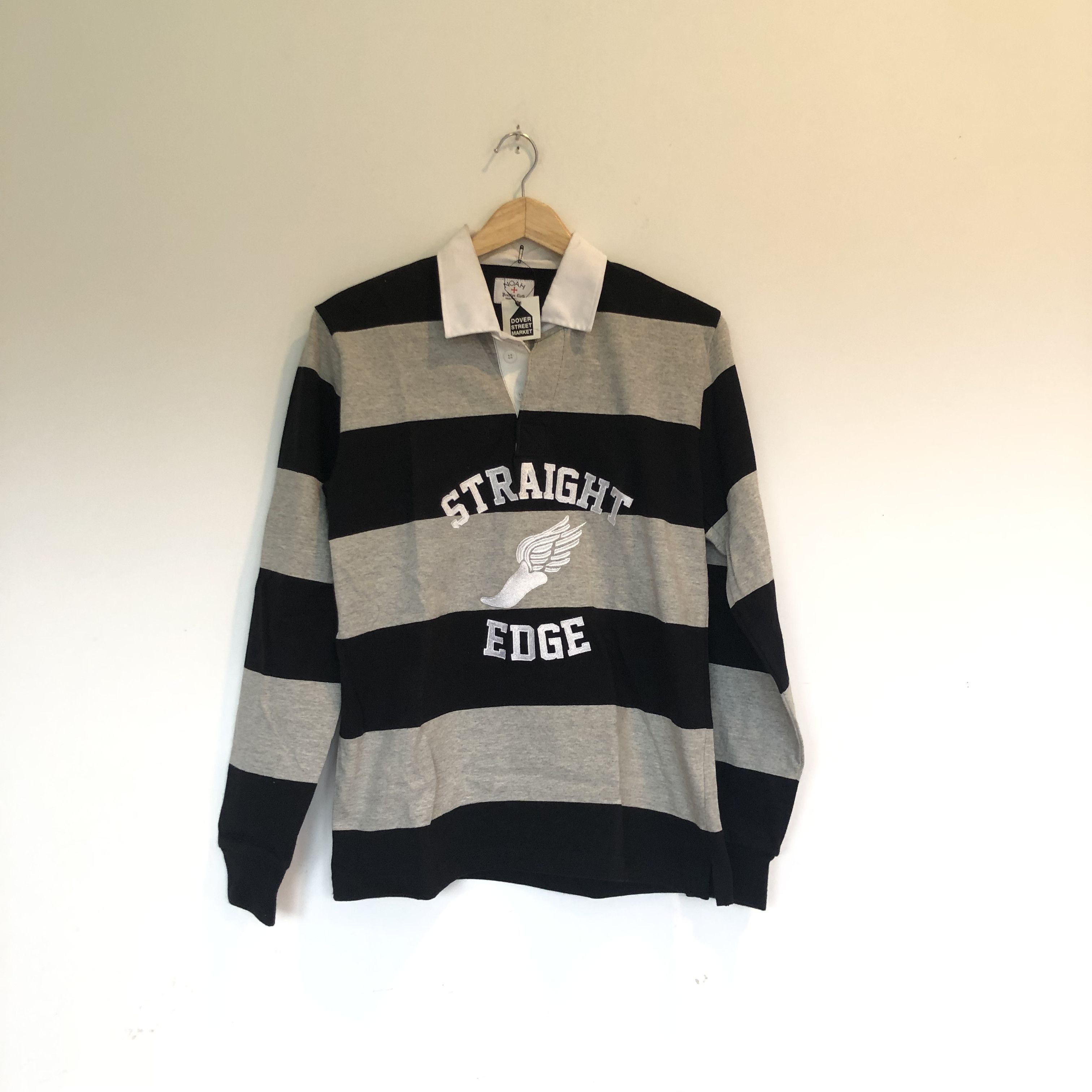 image of Noah Straight Edge Rugby in Striped, Men's (Size Small)