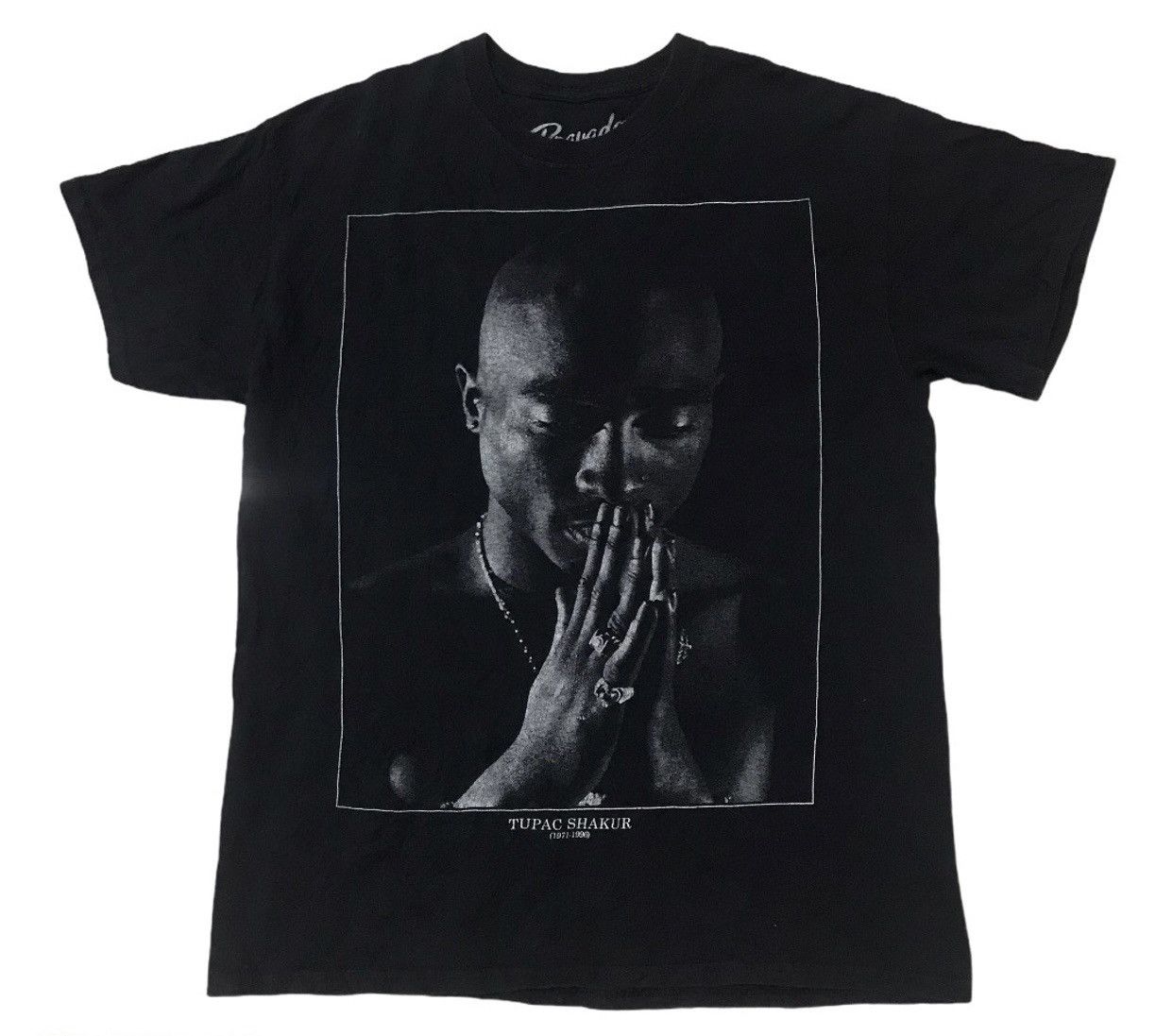 Vintage Rappers Tupac Shakur Black Tee