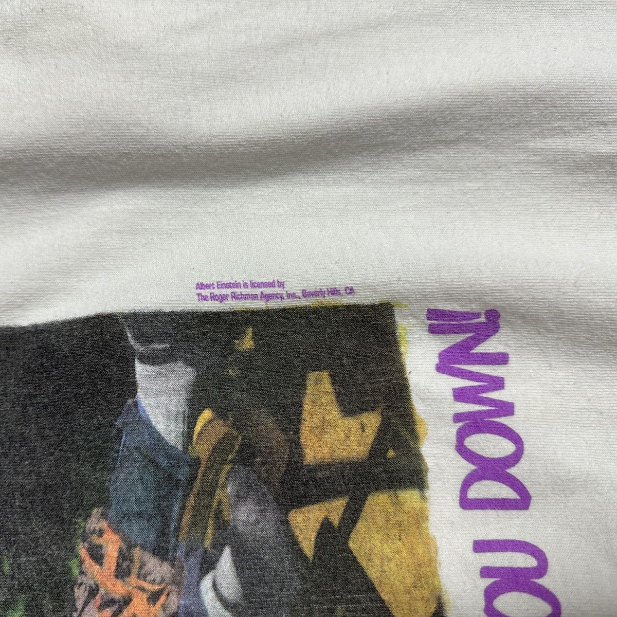 Vintage VTG 90s Albert Einstein Don’t let gravity get you down tee Size US XL / EU 56 / 4 - 9 Thumbnail